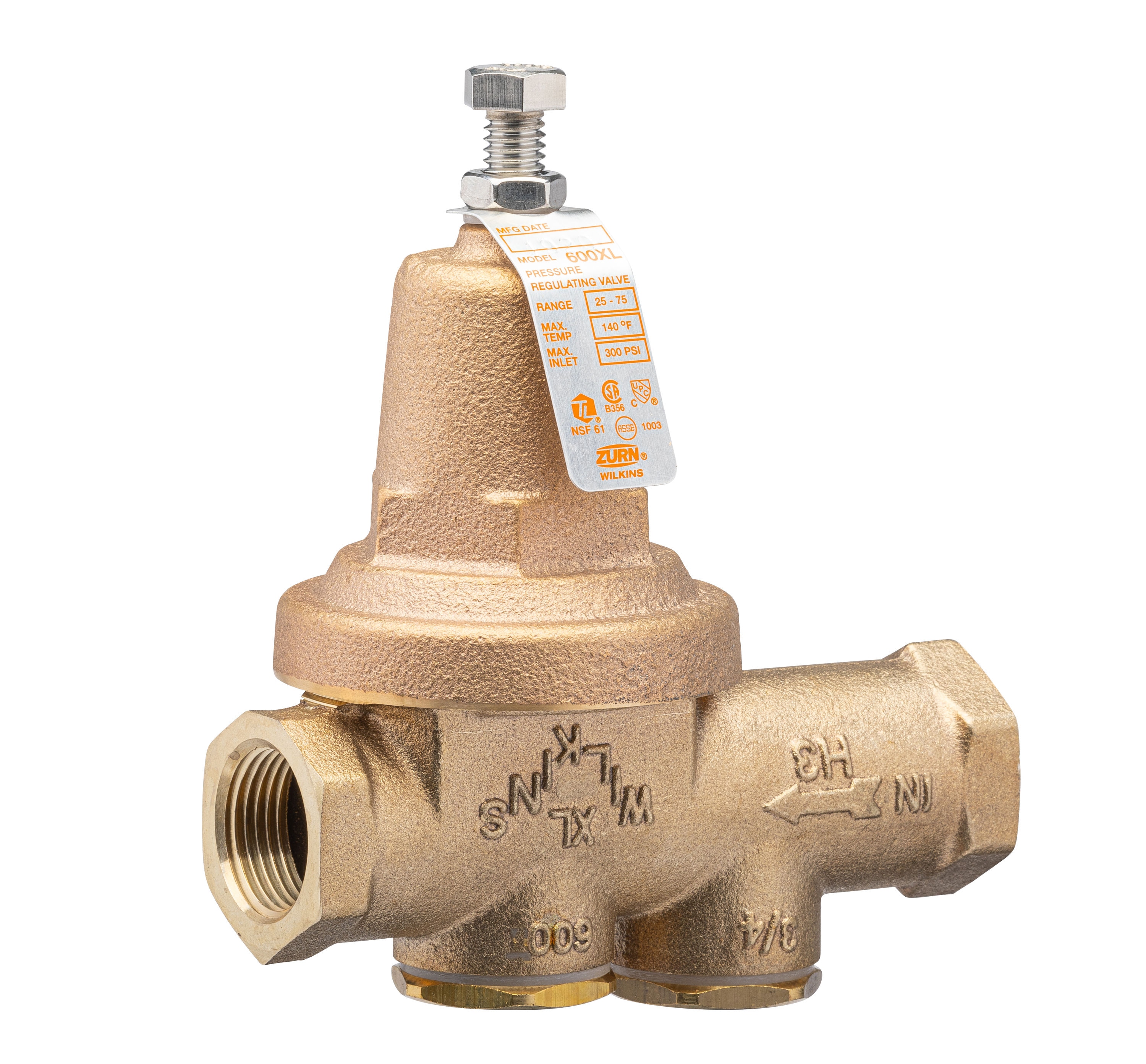 Zurn Wilkins 34 In Fnpt Bronze Pressure Reducing Valve In The Pressure Relief Valves 2431