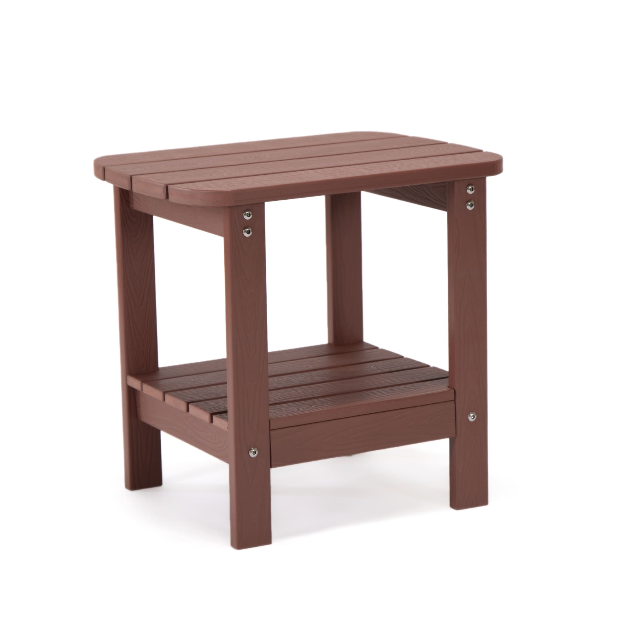 Inspired Home ST510-40BR-LS Keiry Rectangle Outdoor End Table 15-in W x 18.8-in L