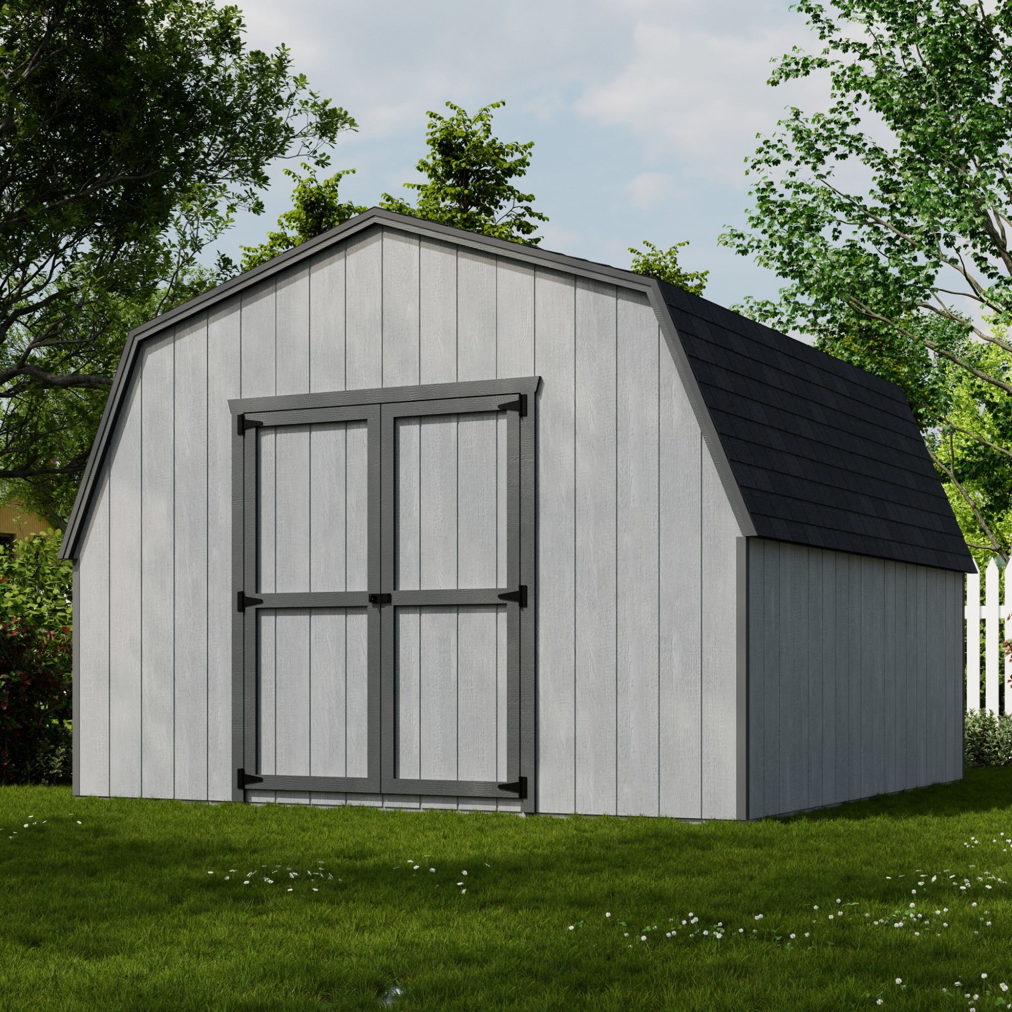 Little Cottage Co 12X12 VGB-4-PC Wood-Storage-Buildings - View #2