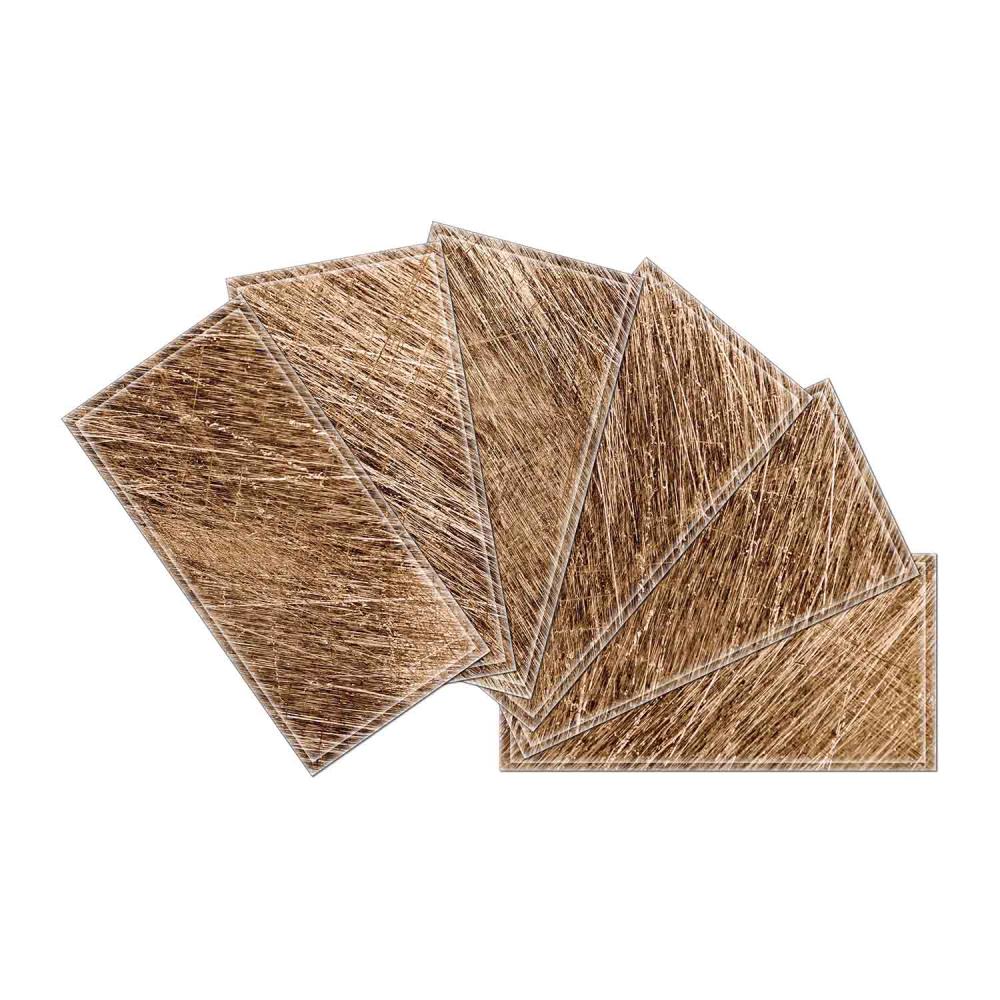 Instant Mosaic 5660101 Upscale Designs 64-Pack Multicolor 3-in x 6-in Glossy Glass Random Wall Tile