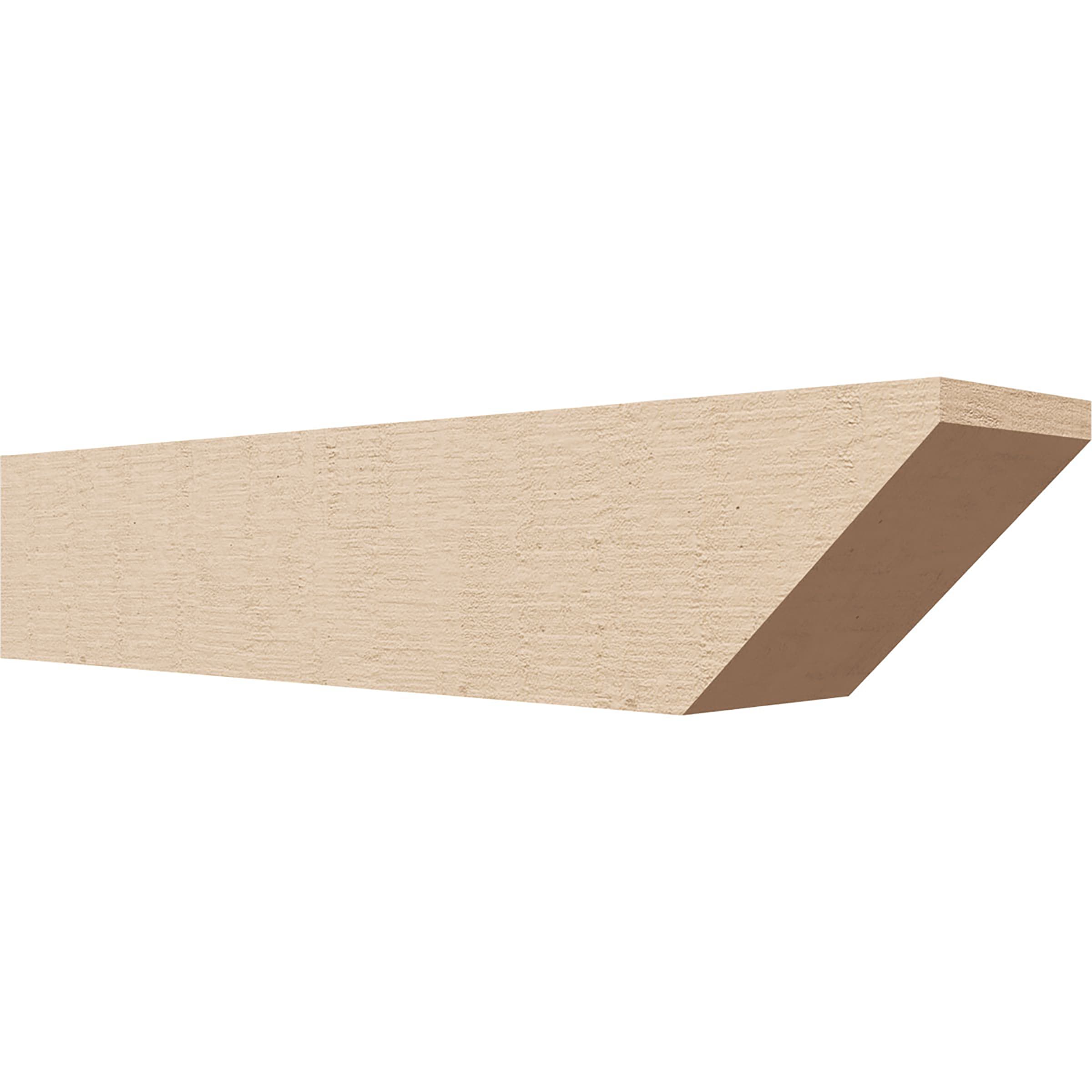 Ekena Millwork RFTU04X04X20CONRCPR Concord Woodgrain 4-in x 4-in x 20-in Brown Urethane Standard bracket
