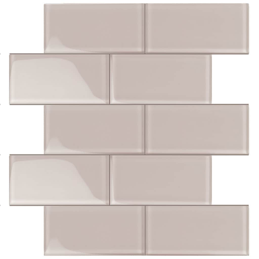 Apollo Tile (Sample) Wall Tile Beige 3-in x 6-in Matte Glass Brick Subway Wall Tile
