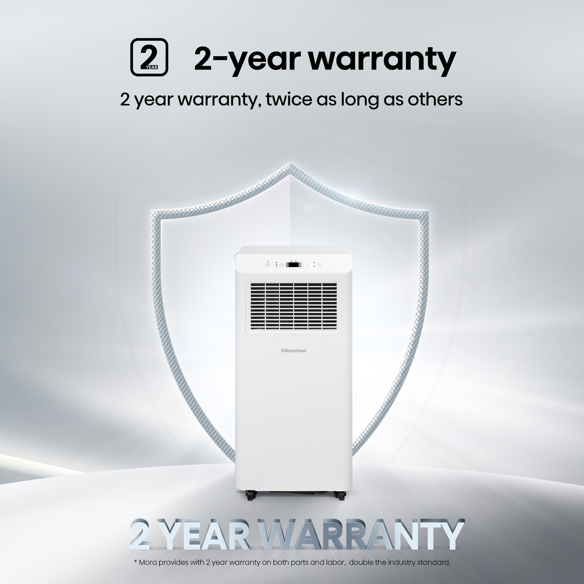 Hisense 6000 BTU DOE ( 115-Volts ) White Vented Portable Air Conditioner Remote Control Included Cools 250-Sq. Feet