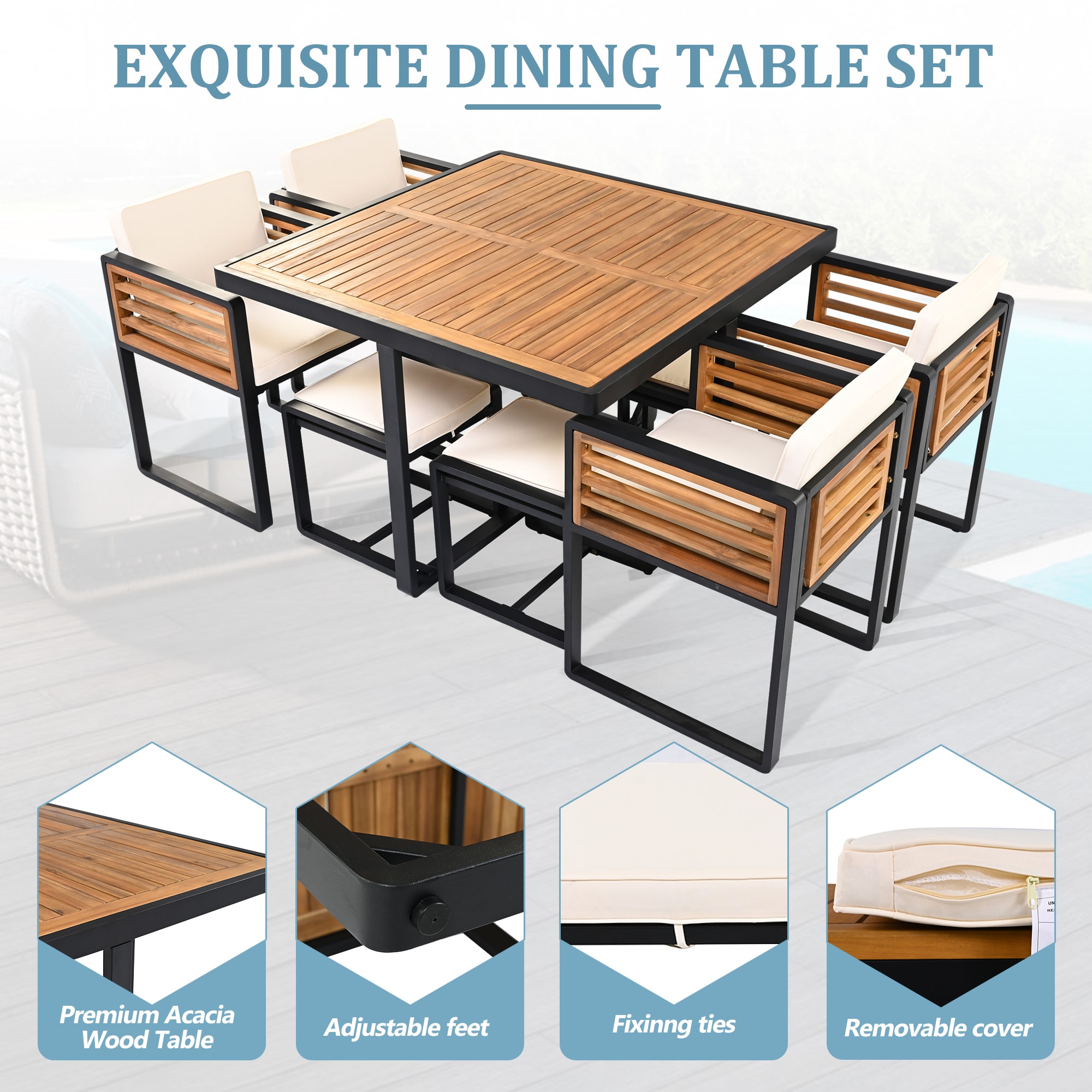 Mondawe MO-ZY22783 Patio-Dining-Sets - View #5