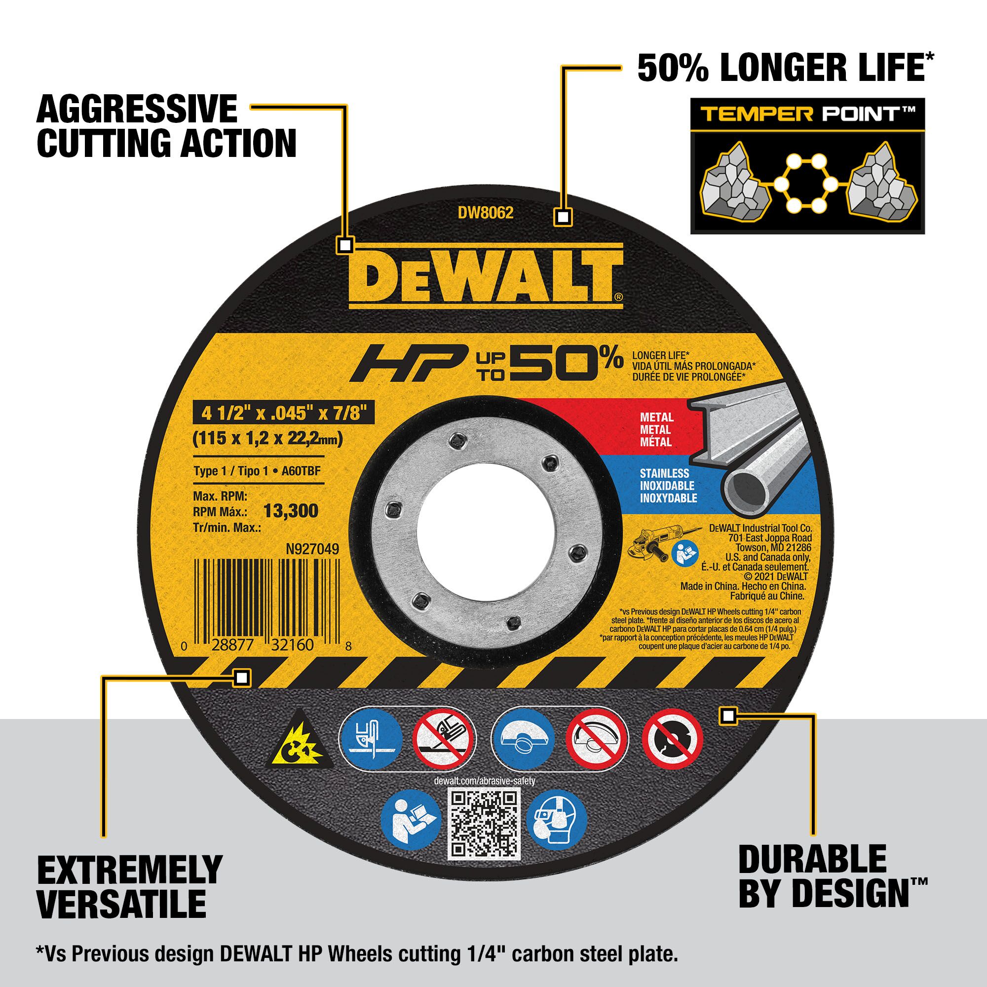 DEWALT DW8062B5-L Abrasive-Wheels - View #3