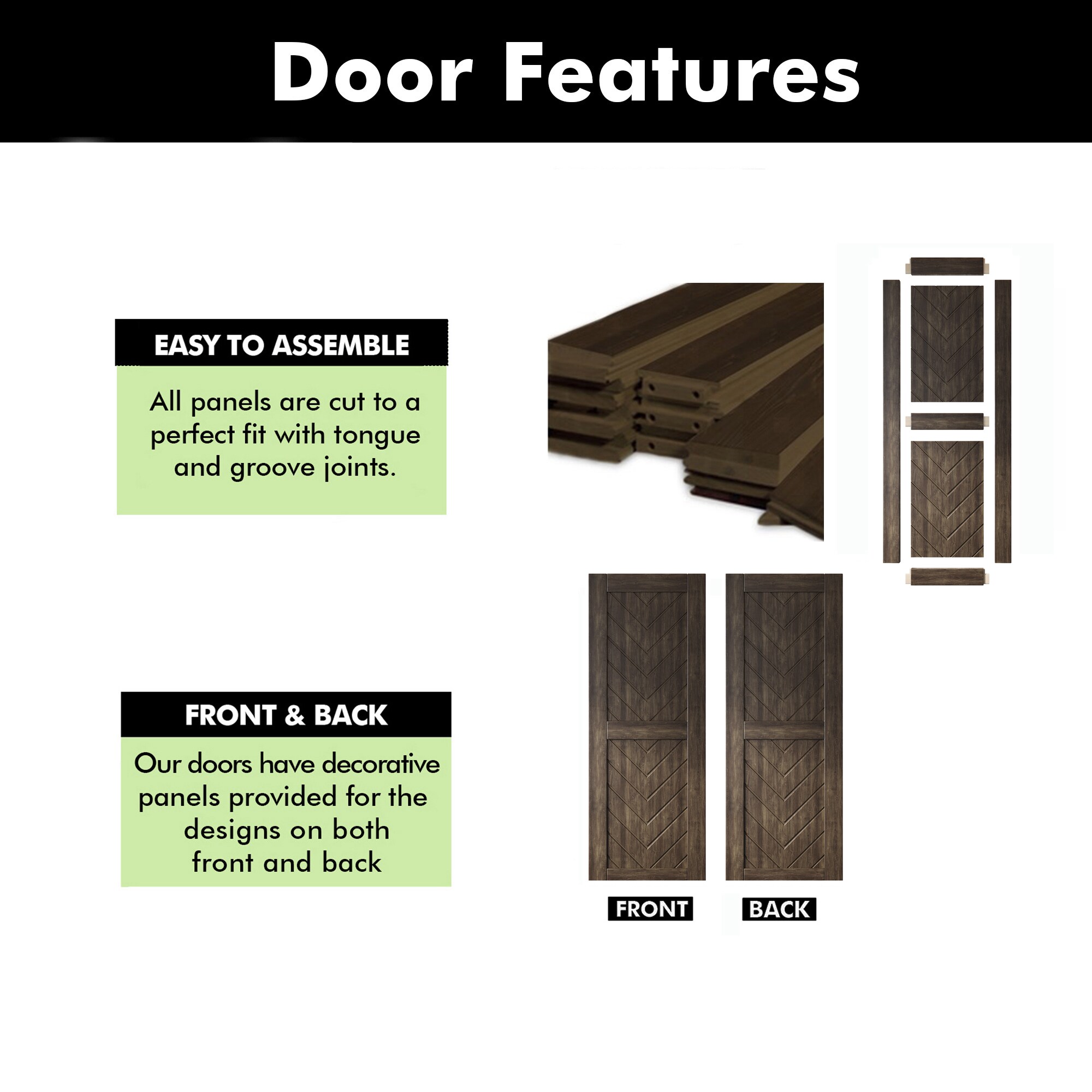HOMACER JT3-5080-EB Barn-Doors - View #3