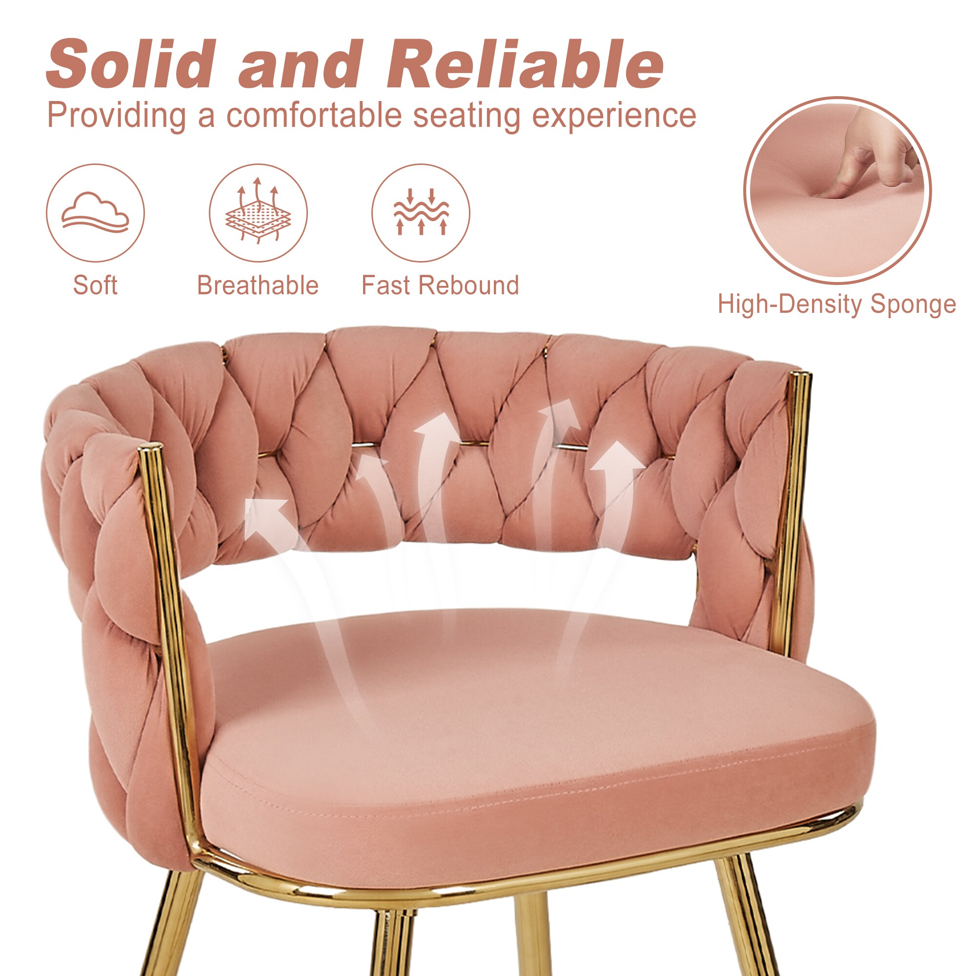 Vecelo LOE-CC-ZL05-PNK-2P stools - View #4