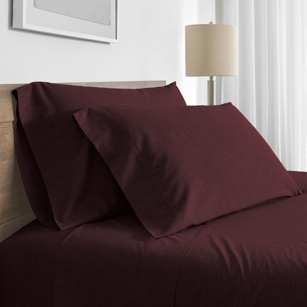 WestPoint Home Modern living T300 sheet King 300Thread Count Cotton Java Bed Sheet in the Bed