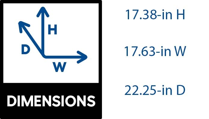 BANKERS BOX 17.63-in W x 17.38-in H x 22.25-in D SmoothMove