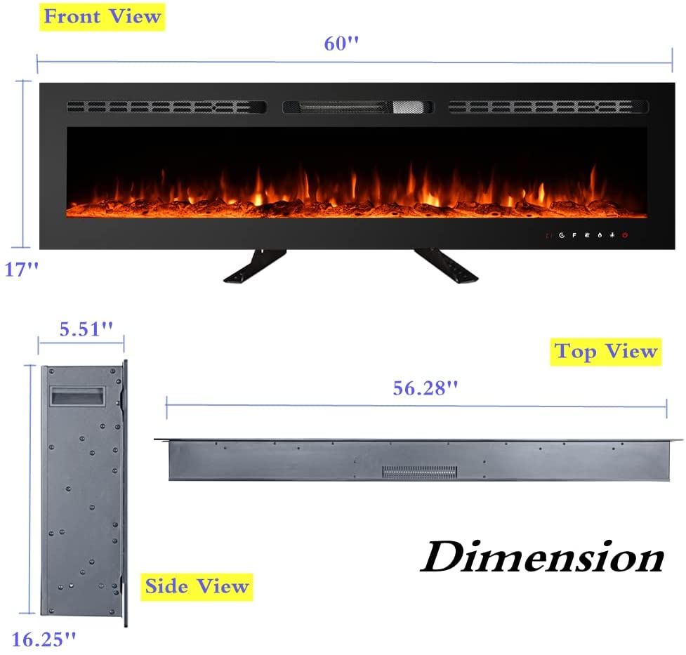 Tribesigns HOEF-J0063 Electric-Fireplaces - View #3