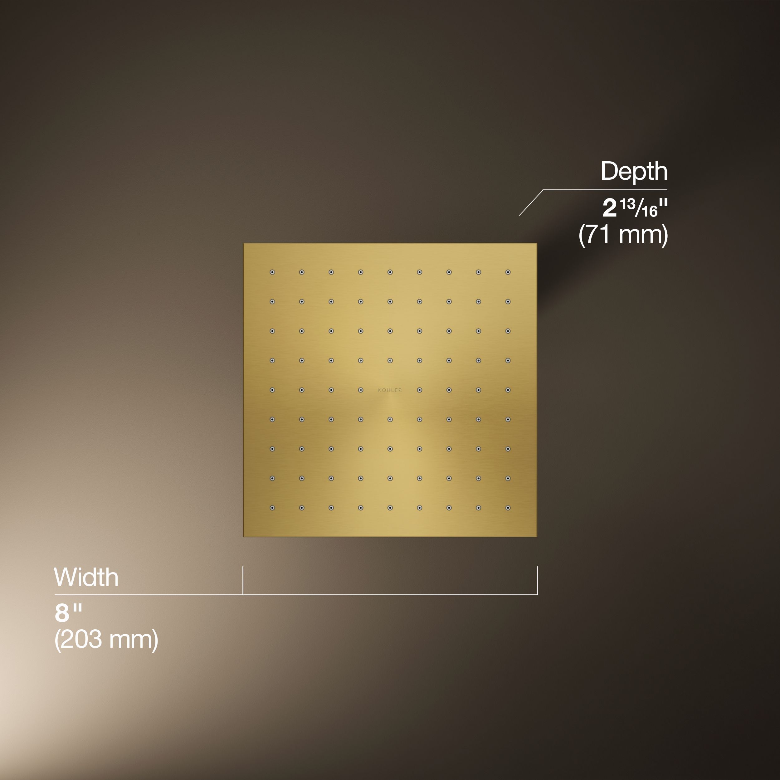 KOHLER K-13688-G-2MB Fixed-Showerhead - View #3