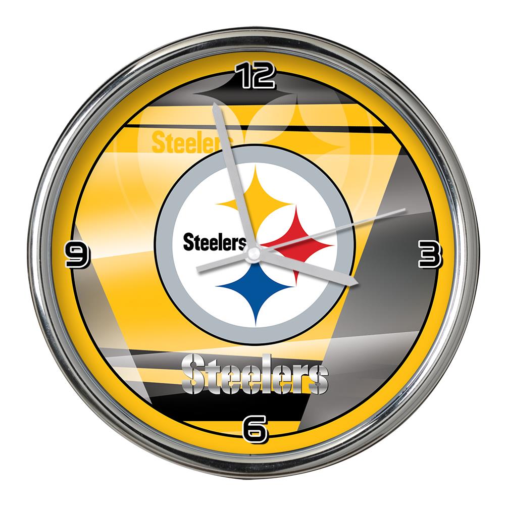 Sport Team Logo Pittsburgh Steelers Round Wall Clock 