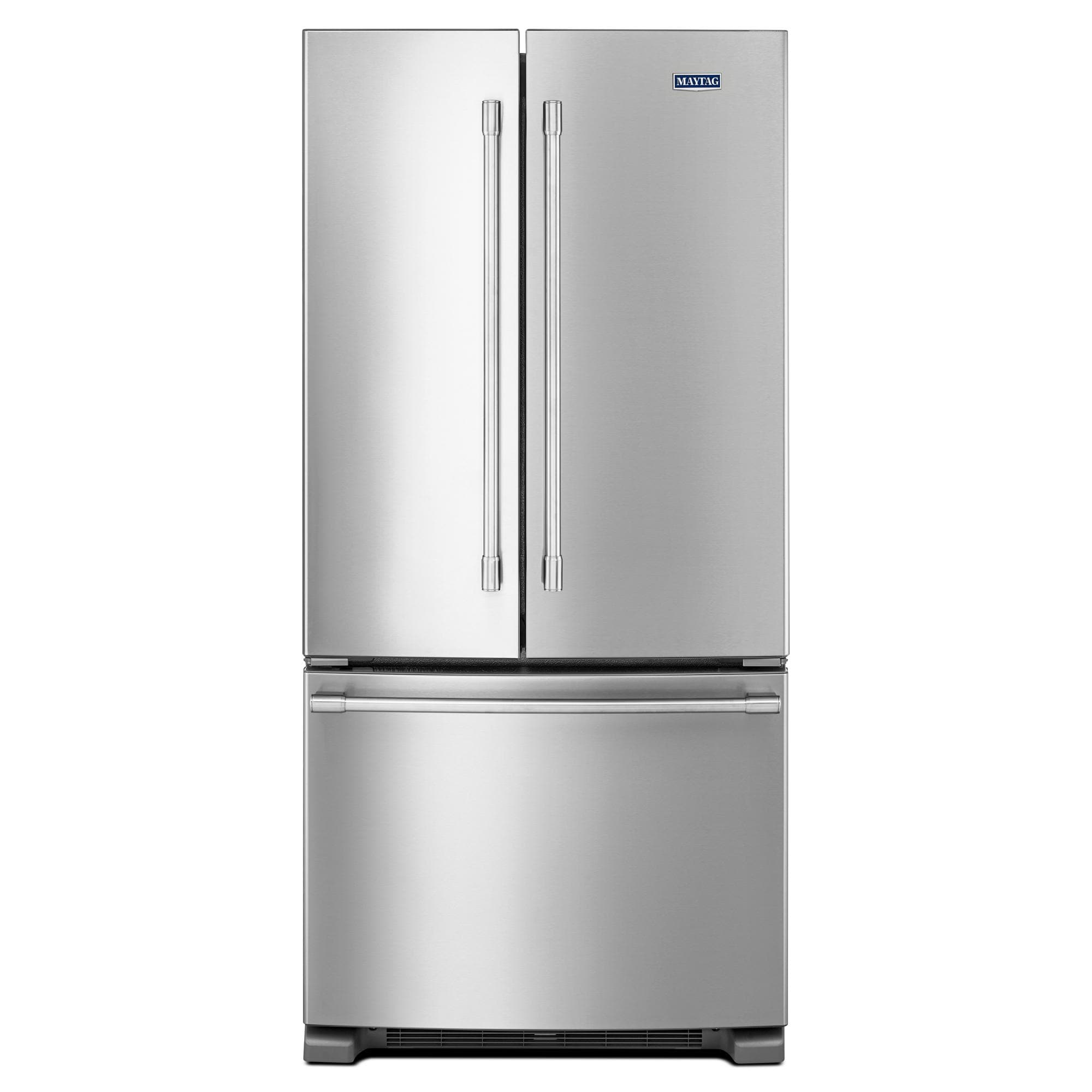 Maytag MRFF5033PZ Standard-Depth 22.1-cu ft 3 -Door French Door Refrigerator with Ice Maker with Water Dispenser ( Fingerprint Resistant Stainless Steel )
