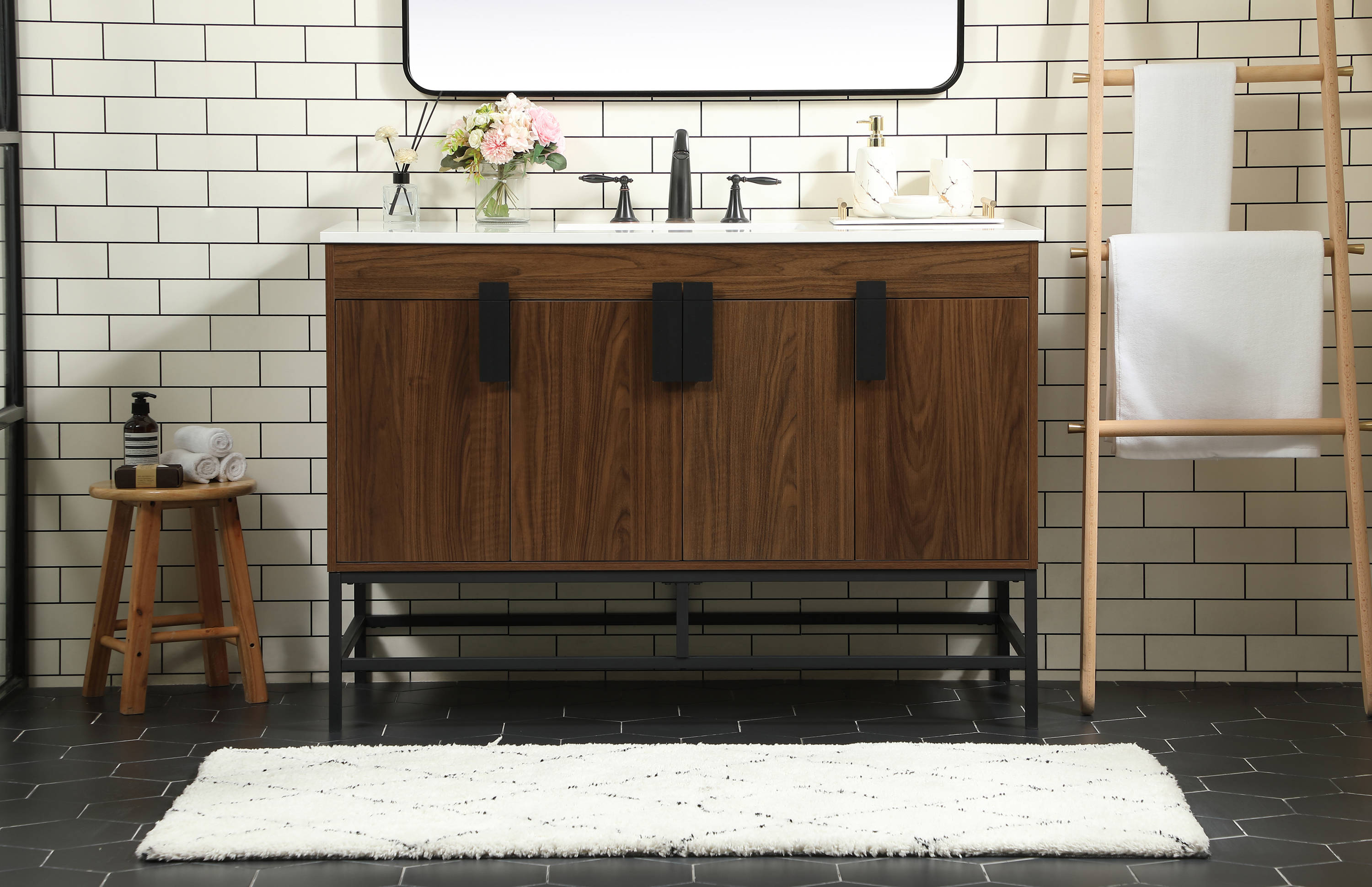 Elegant Decor HF146544MWT Bath-Vanity-Combo - View #2