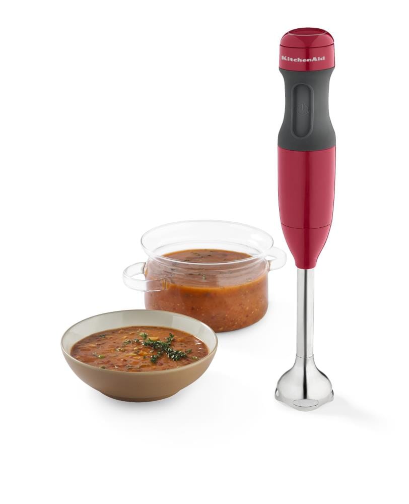 KitchenAid 2-Speed Empire Red 200-Watt Immersion Blender with Accessory ...