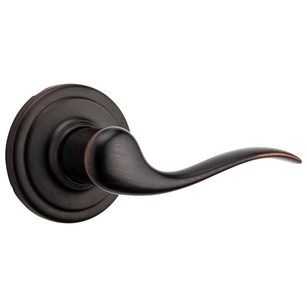 Kwikset Signature Series Tustin Venetian Bronze Right-Hand ed Interior/Exterior Dummy Door Handle