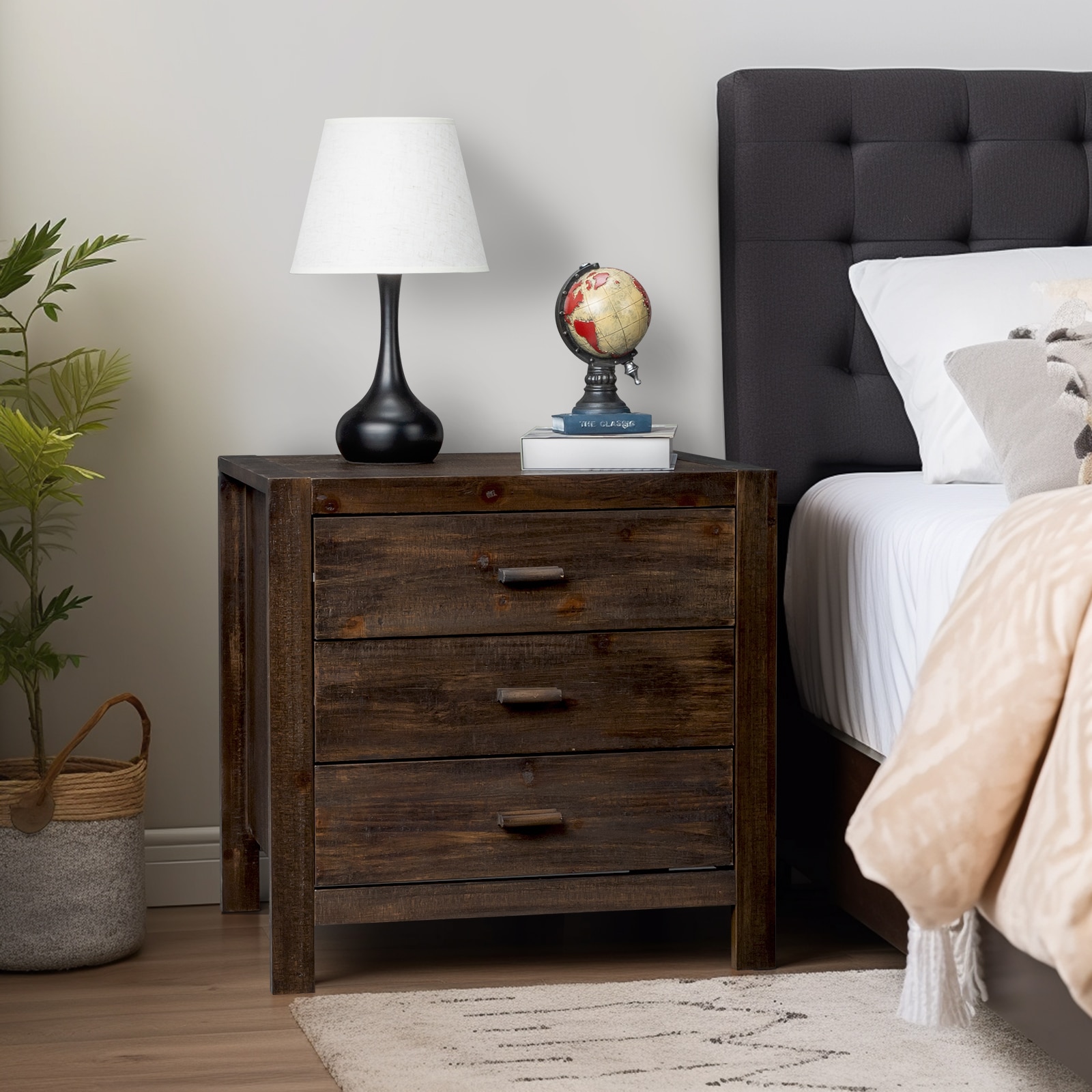 Winado LO1G52003367 Brown Nightstand