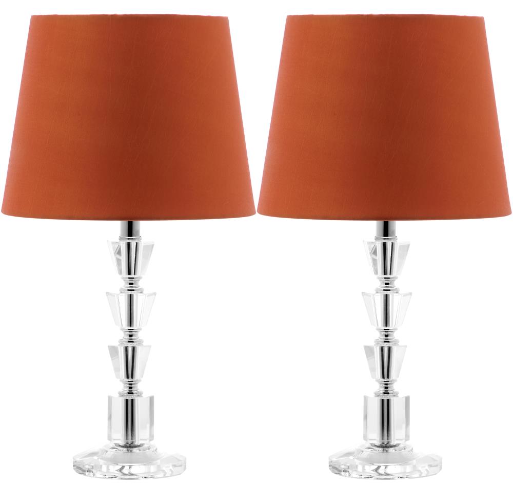 safavieh orange lamp