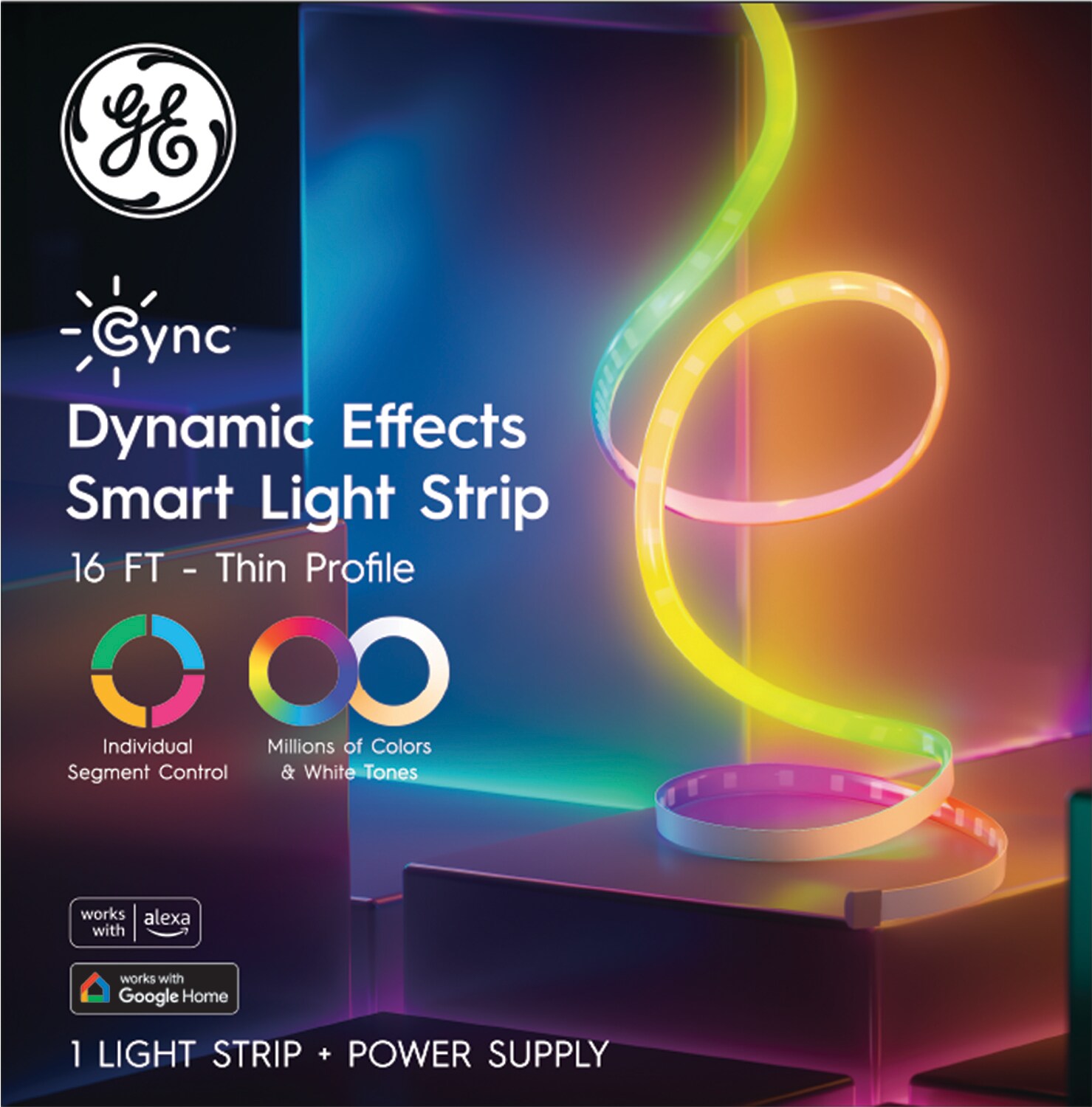 GE 1 -Light Full spectrum LED Strip Light Fixture