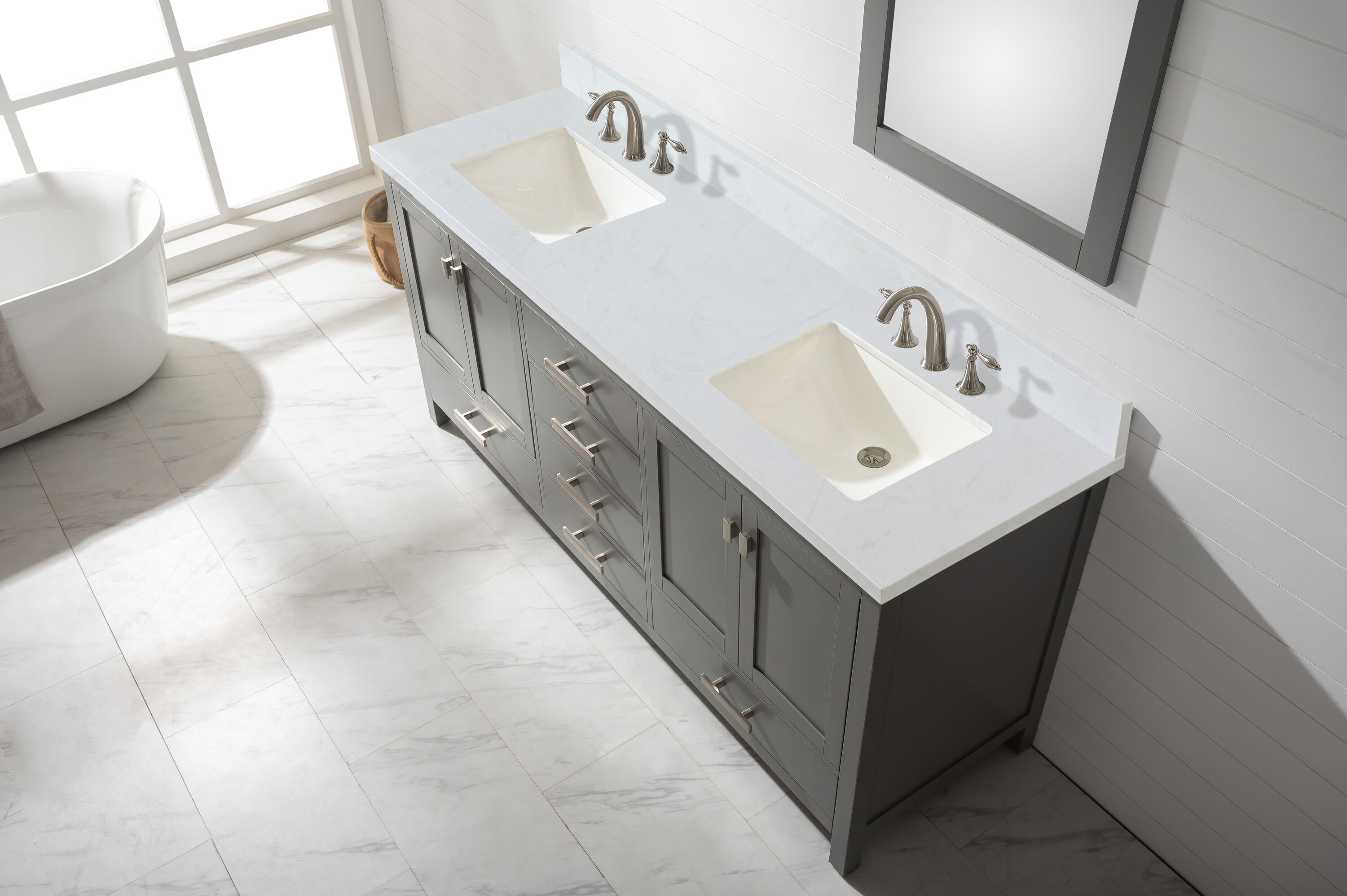 Design Element V01-72-GY Bath-Vanity-Combo - View #4