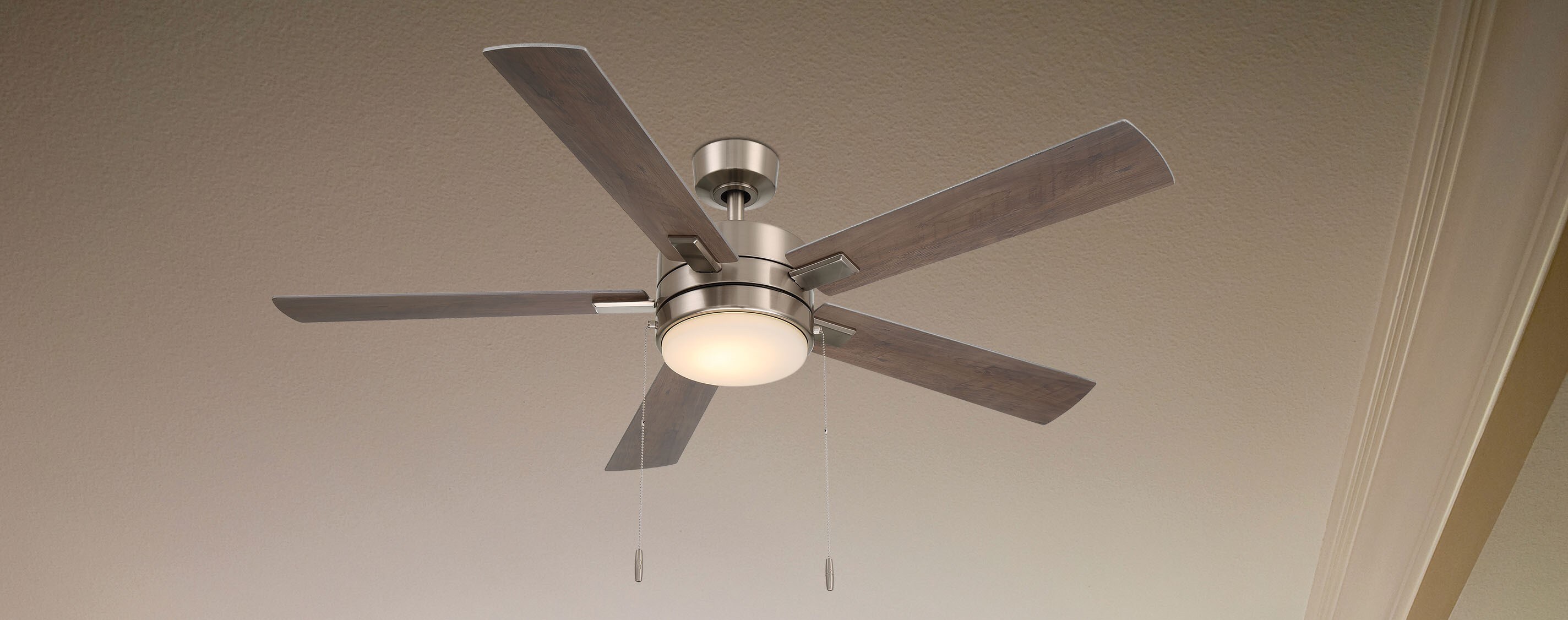 Harbor Breeze Ollington 52in Brushed Nickel LED Indoor Propeller