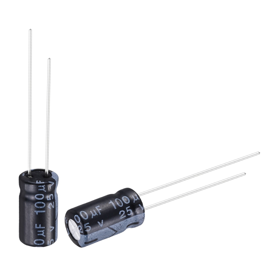 Unique Bargains 100uF 25V 6x11mm Electrolytic Capacitor Radial Leads Aluminum Capacitors for TVs LCD Monitor VCD 50pcs #S26061200UX6991