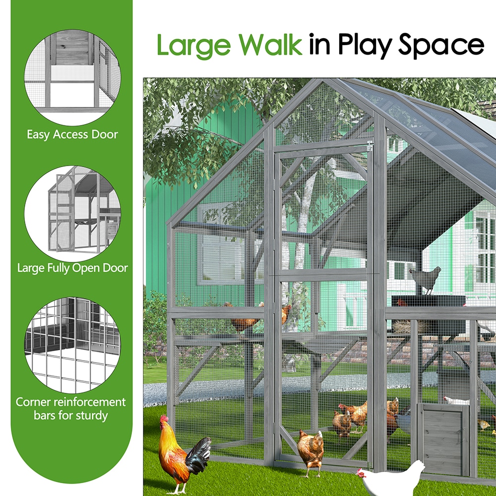 Homsee C-KF150158-05-AB Chicken-Coops-Rabbit-Hutches - View #10