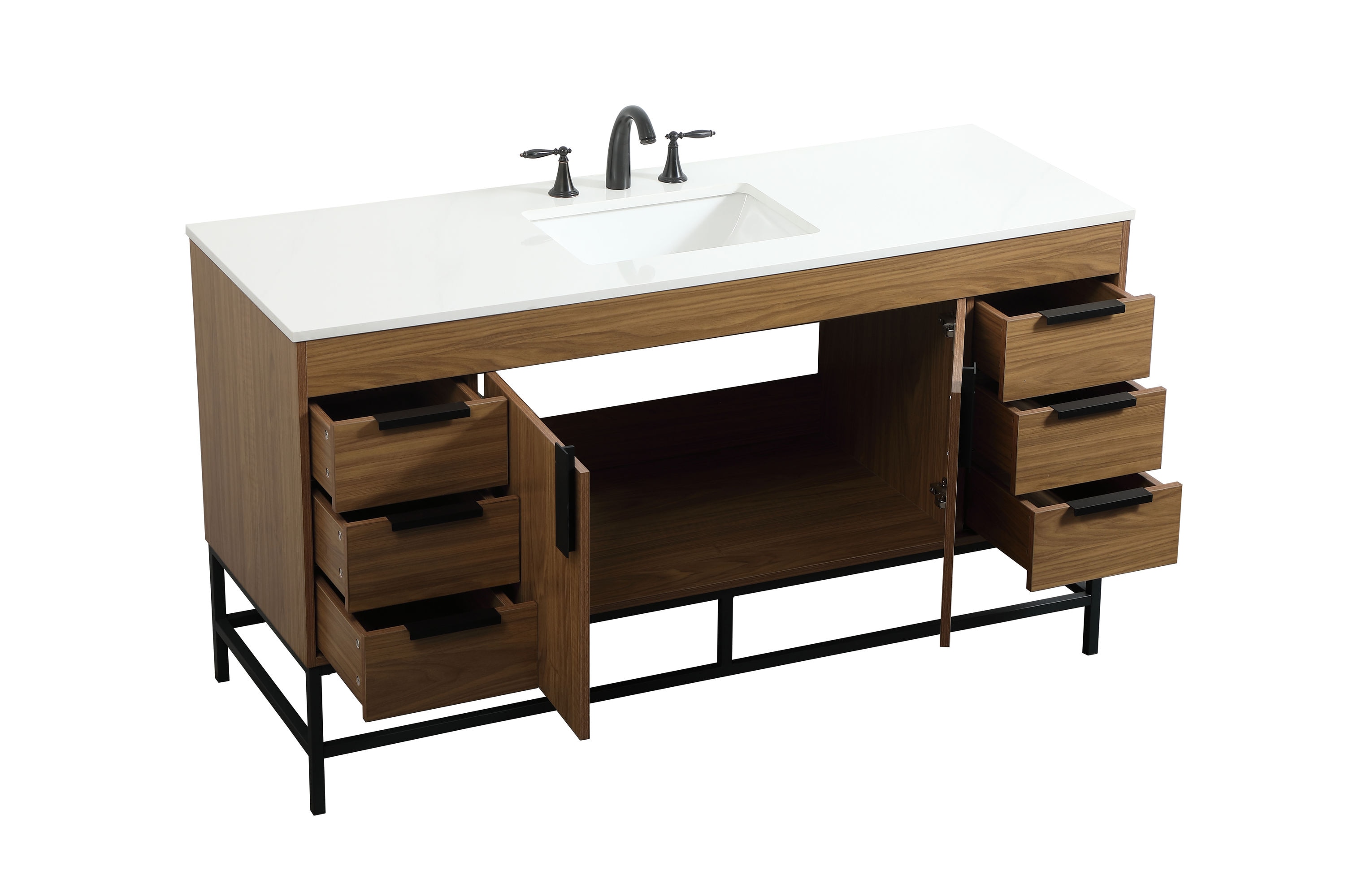 Elegant Decor HF146580WB Bath-Vanity-Combo - View #10