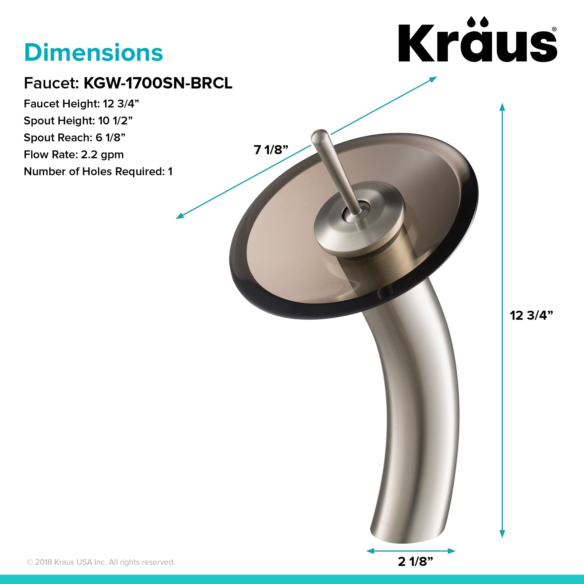 Kraus KGW-1700SN-BRCL Lavatory-Faucets - View #7
