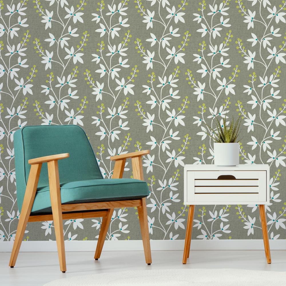 NuWallpaper 30.75-sq ft Multicolor Vinyl Ivy/Vines Self-Adhesive Peel and  Stick Wallpaper in the Wallpaper department at