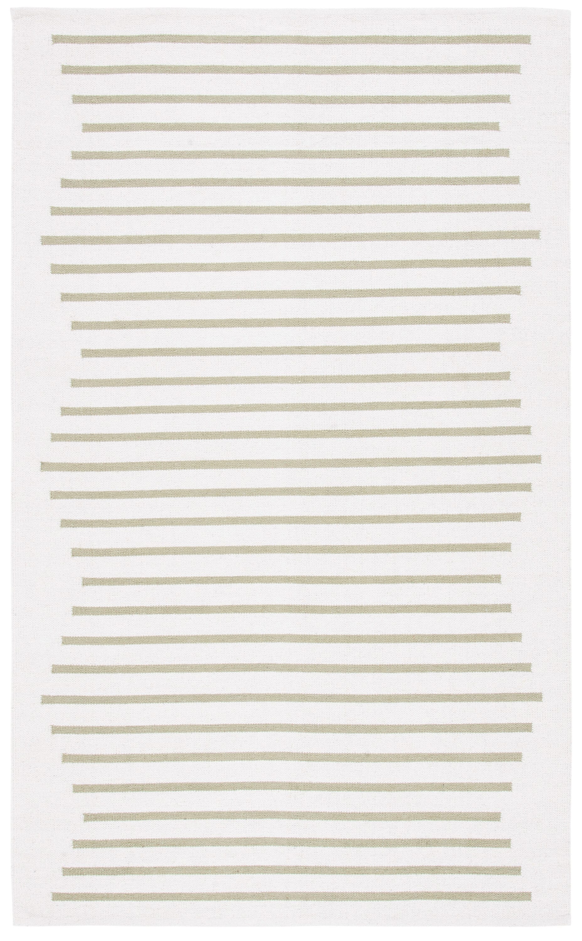 Safavieh MTK313J-5 Montauk Nicoletta 5 x 8 (ft) Cotton Ivory/Light Green Rectangular Indoor Abstract Bohemian/Eclectic Area rug