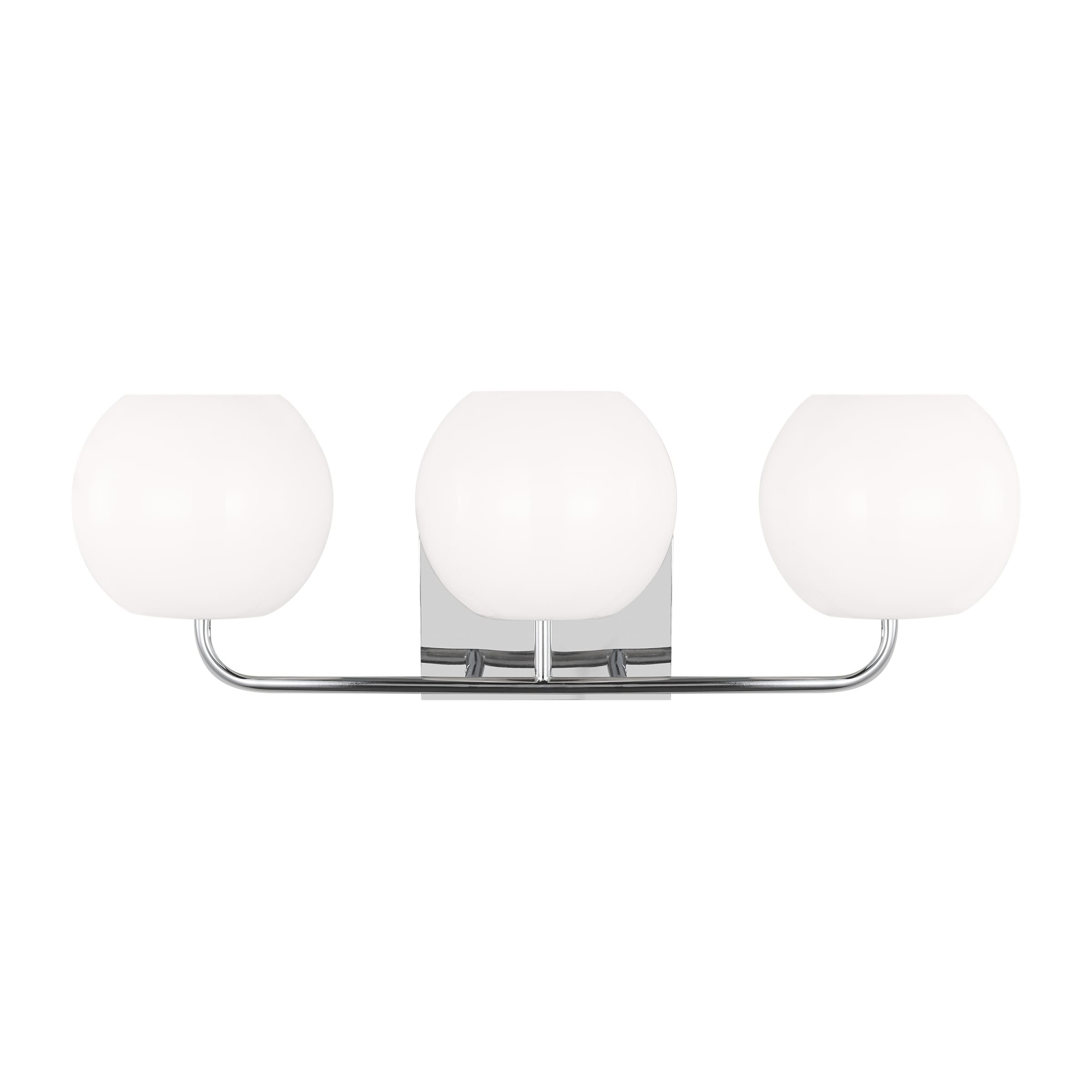 Generation Lighting GLV1013CH Rory 25-in 3 -Light Chrome Modern/contemporary Vanity light