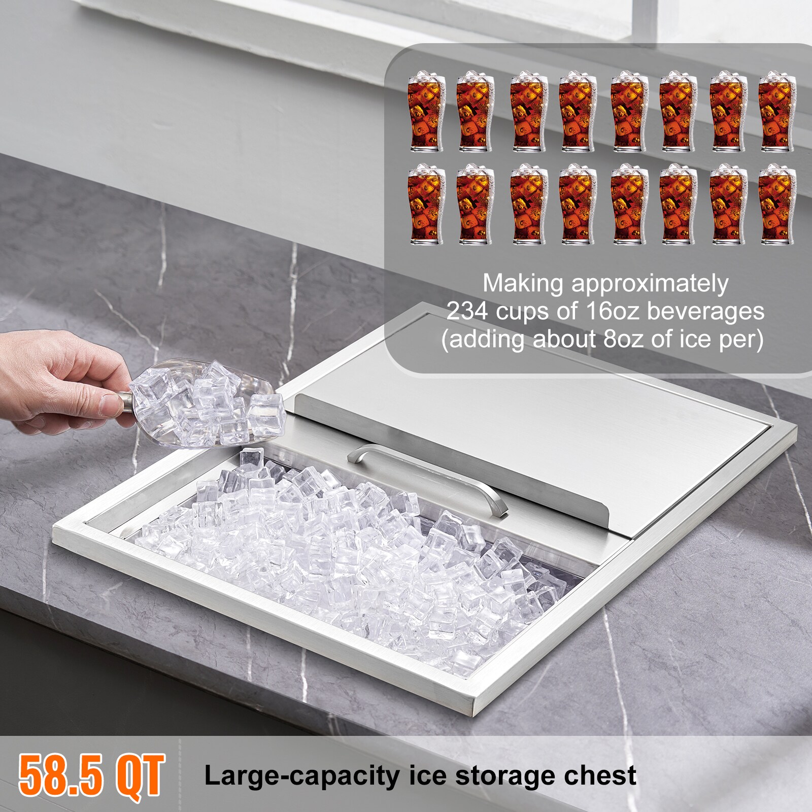 VEVOR SCQRSCBCHG2406212V0 Ice-Buckets - View #2