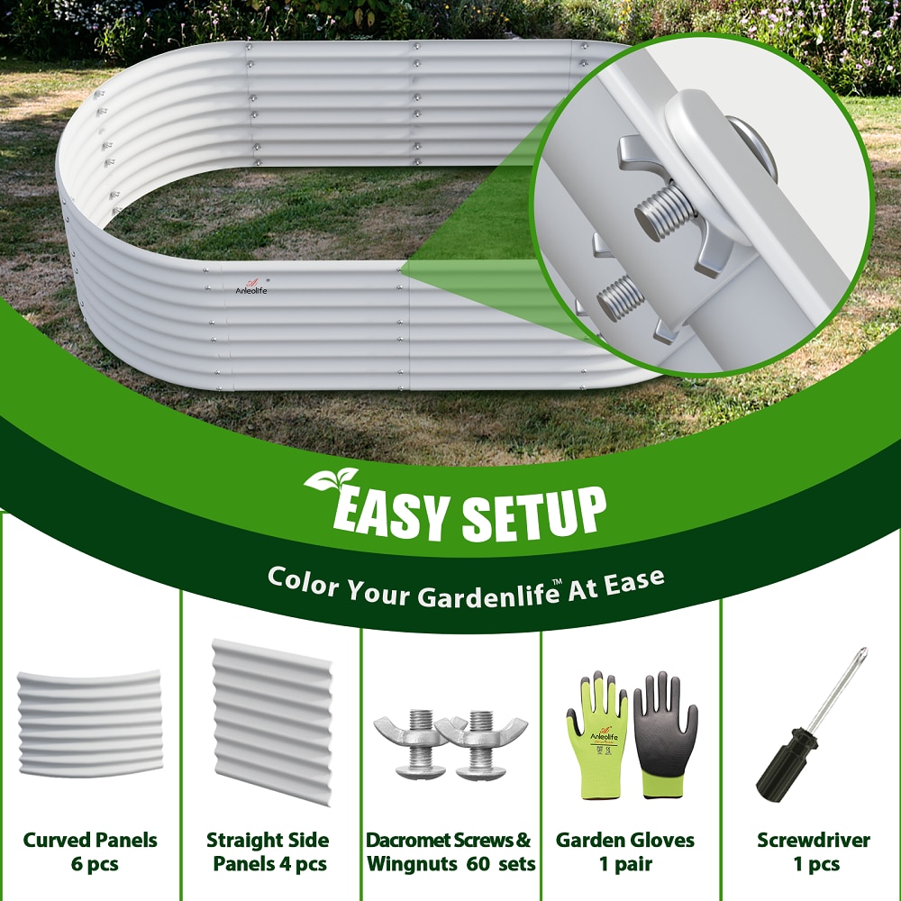Zeus & Ruta 840GARBED-10 Raised-Garden-Beds - View #4