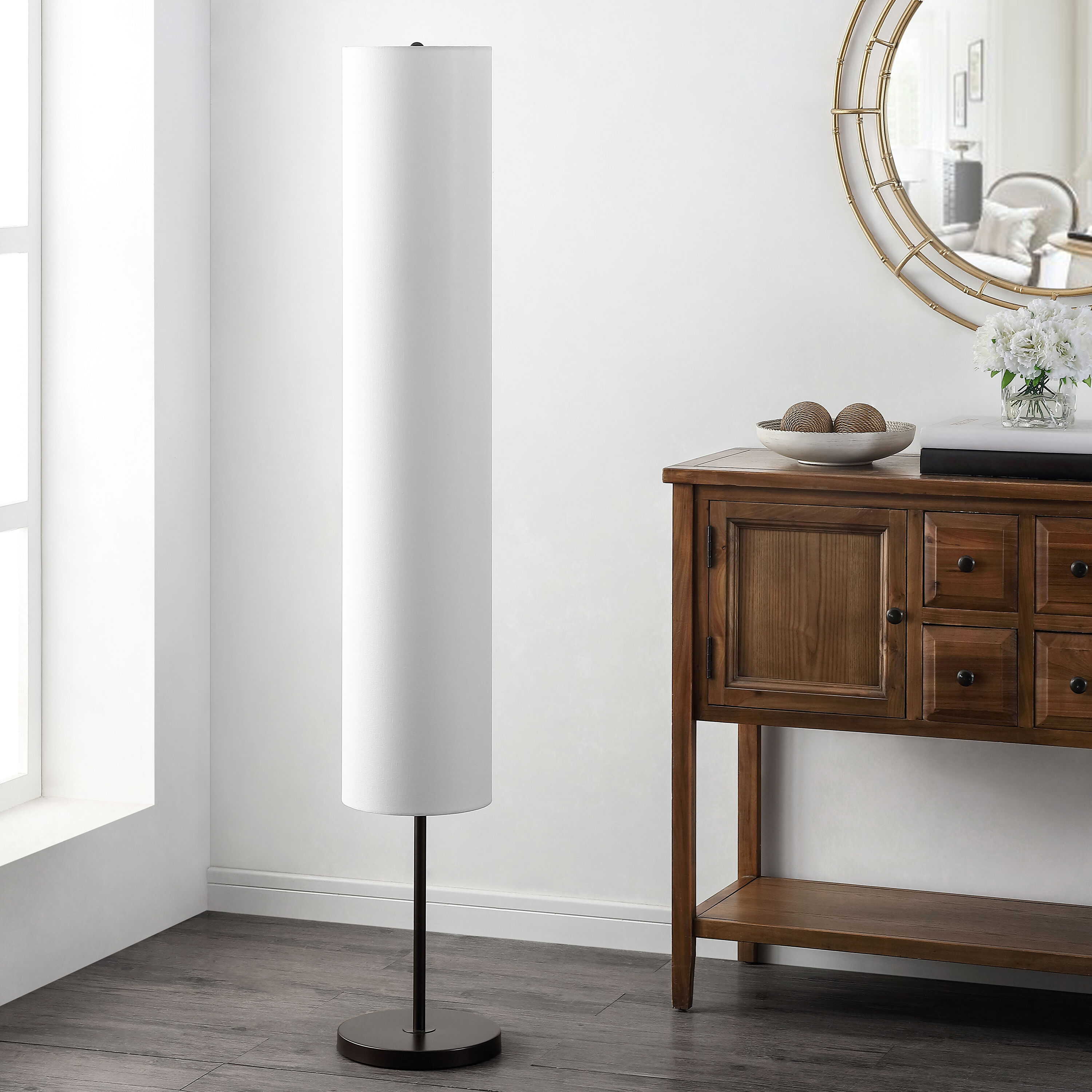 Kylo 60" Adjustable Black Iron Arc Floor Lamp