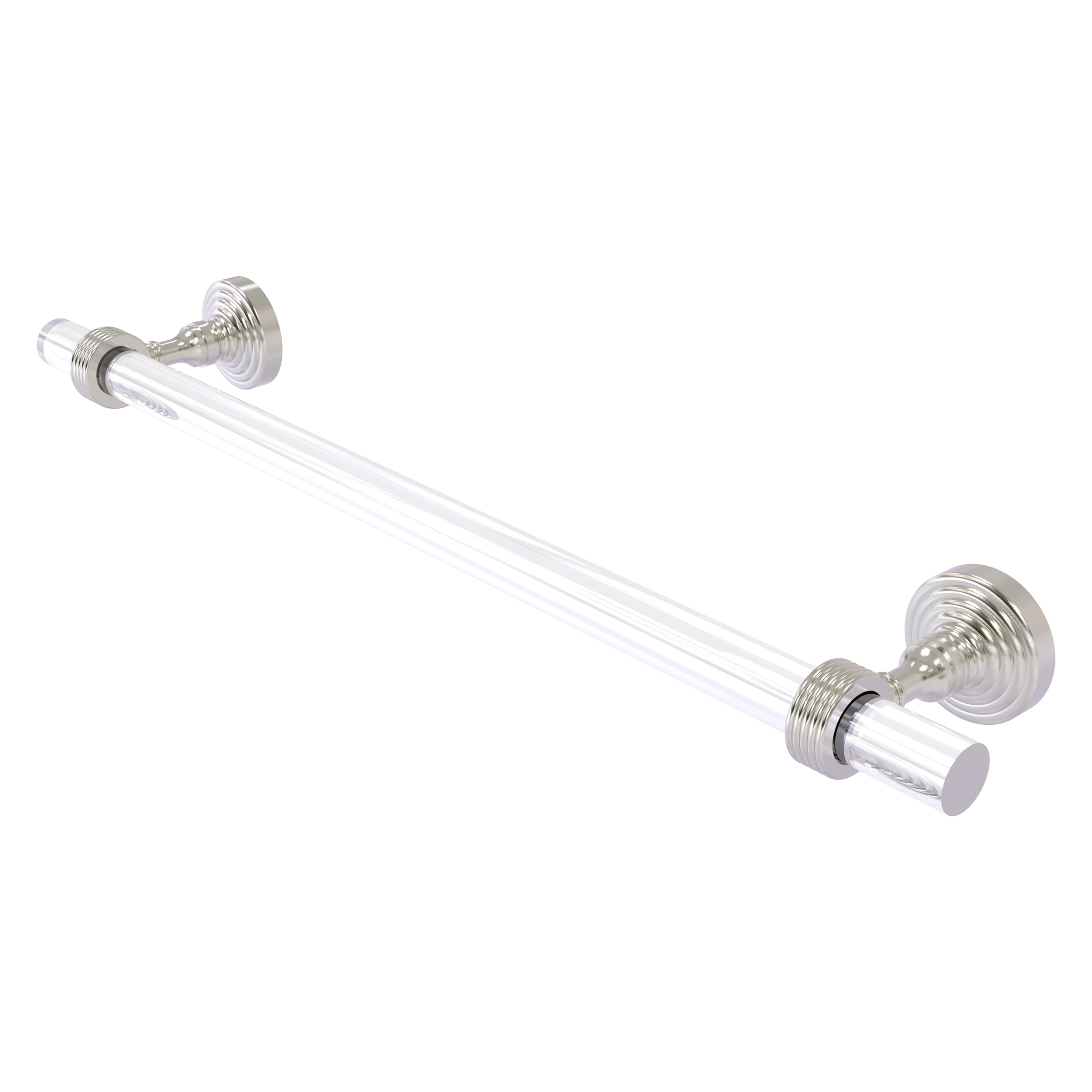 Allied Brass PG-41G-18-SN Pacific Grove 18-in Satin Nickel Wall mount Single Towel Bar