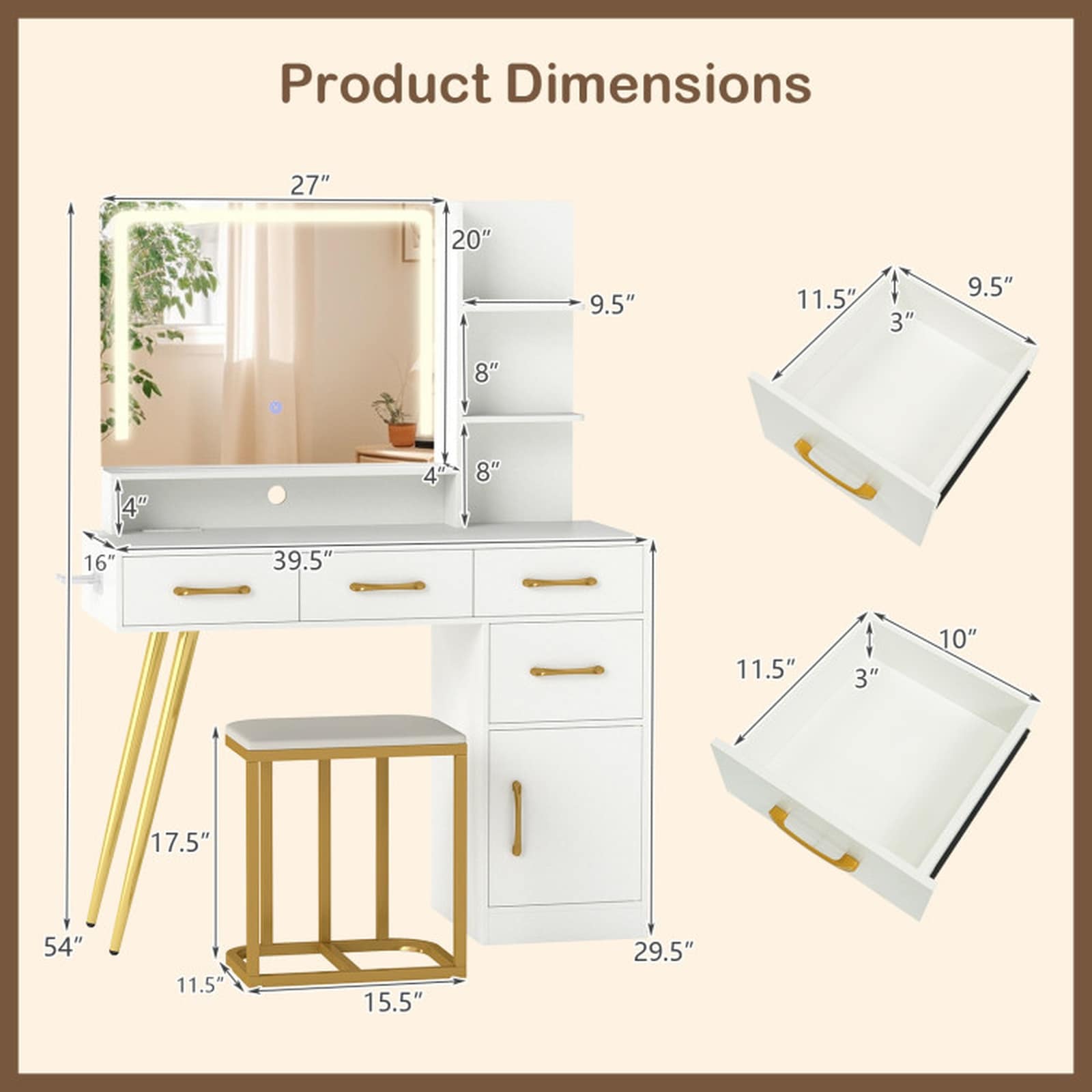 SUGIFT LW102SUGHY3358 Bedroom-Vanities - View #3