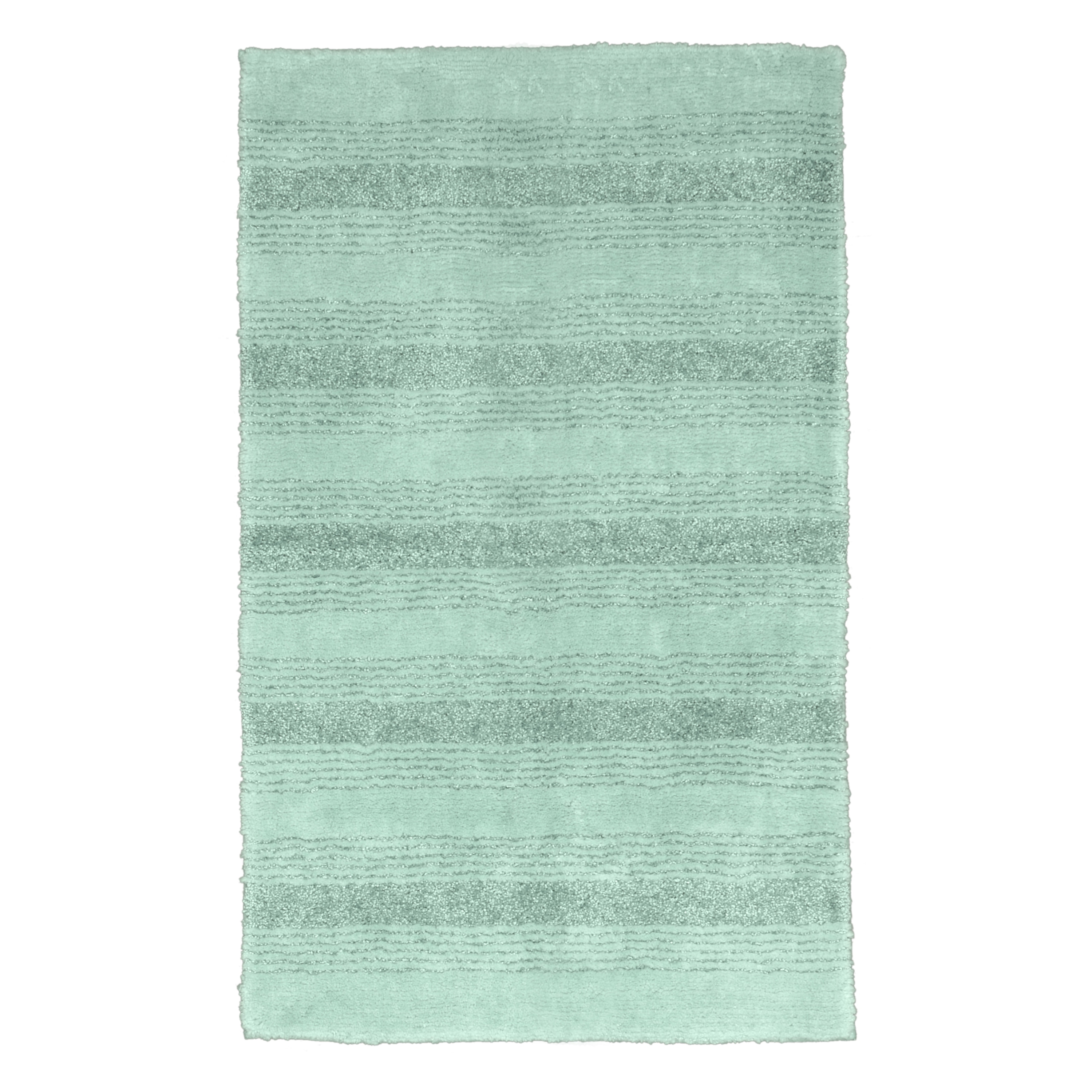 Garland Rug BA160W030050I6 Essence 30-in x 50-in Sea Foam Nylon Bath rug