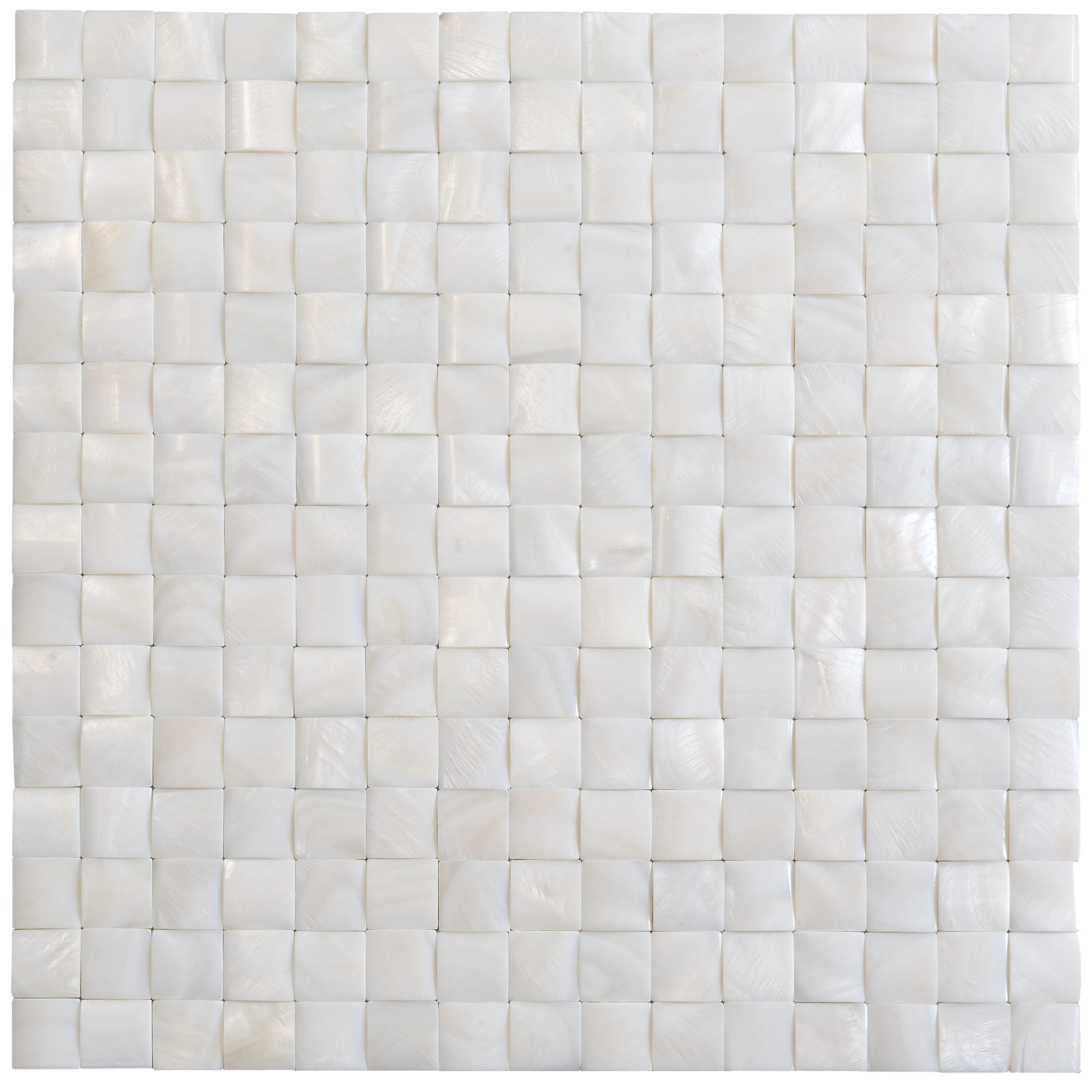 Apollo Tile APLSME88006ASAMPLE Sample - Wall Beige Natural Shell 4-in x 4-in Polished Patterned Wall Tile