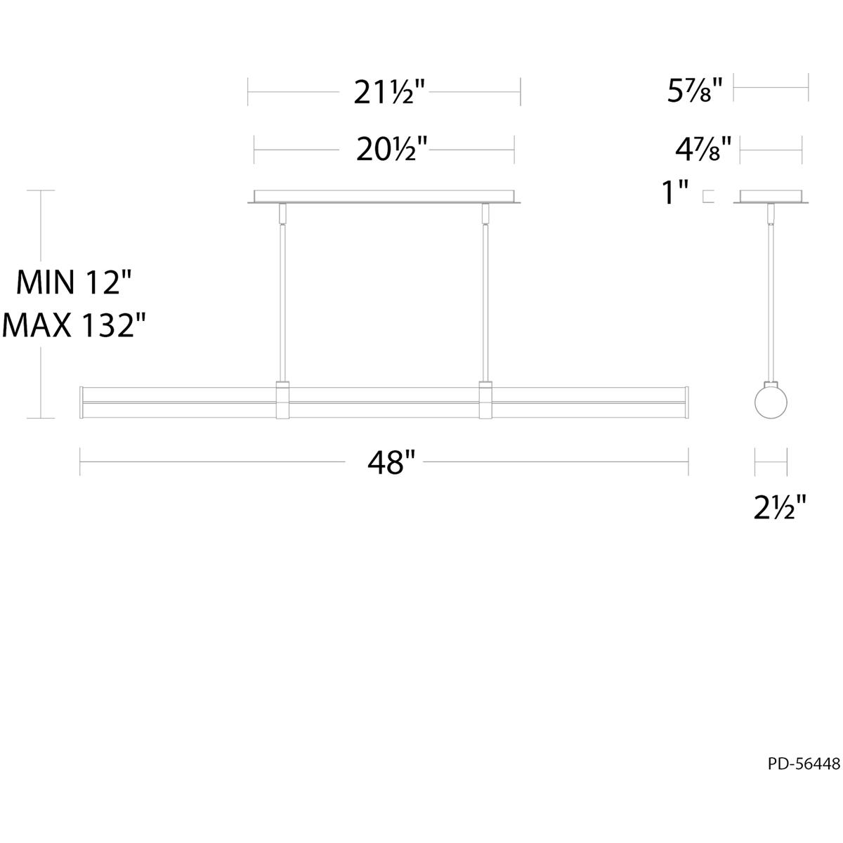 Modern Forms PD-56448-AB Clique LED 25 inch Aged Brass Indoor Hanging ...