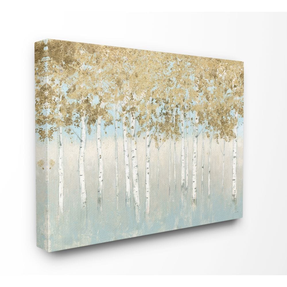 Stupell Industries CCP-378-CN-24X30 Abstract Gold Tree Landscape Painting James Wiens 30-in H x 24-in W Abstract Print on Canvas