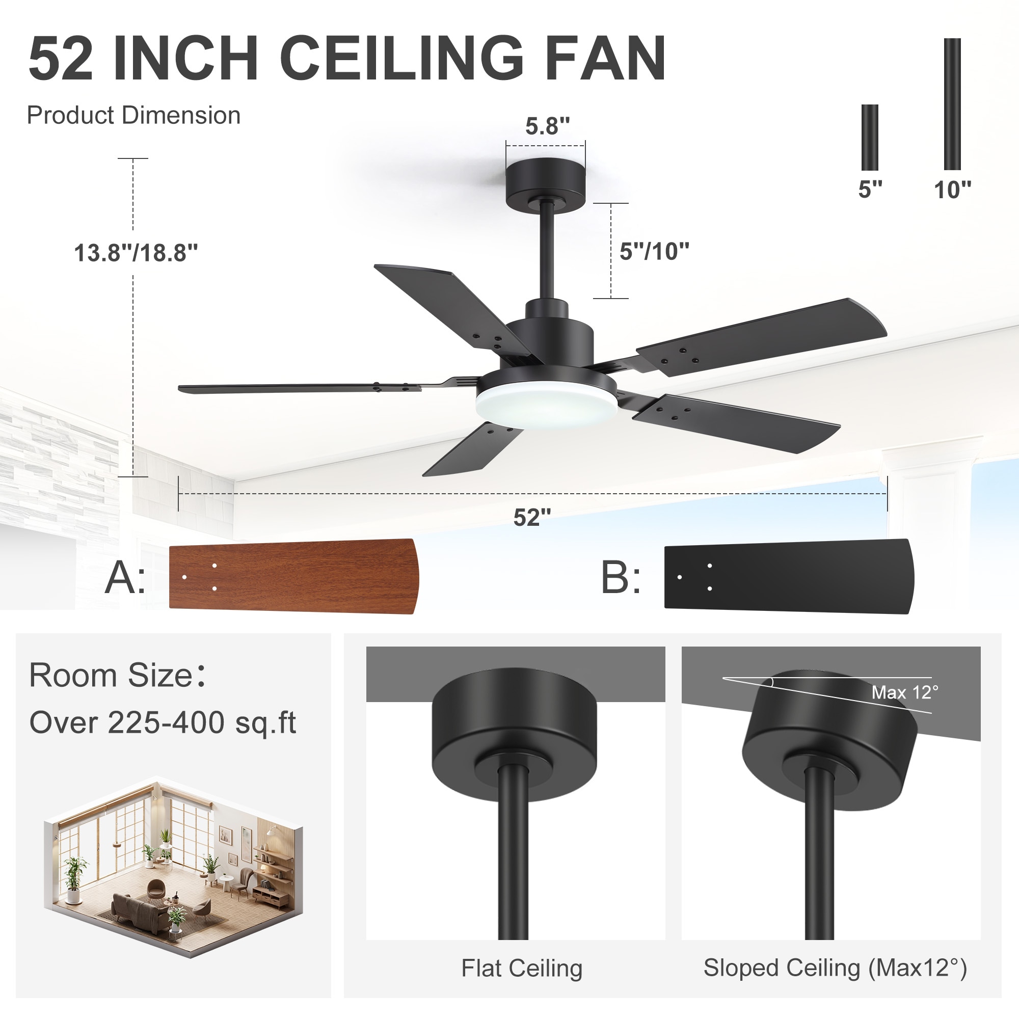 Airsurfer AS-30023-AW-NL-T Ceiling-Fans - View #3