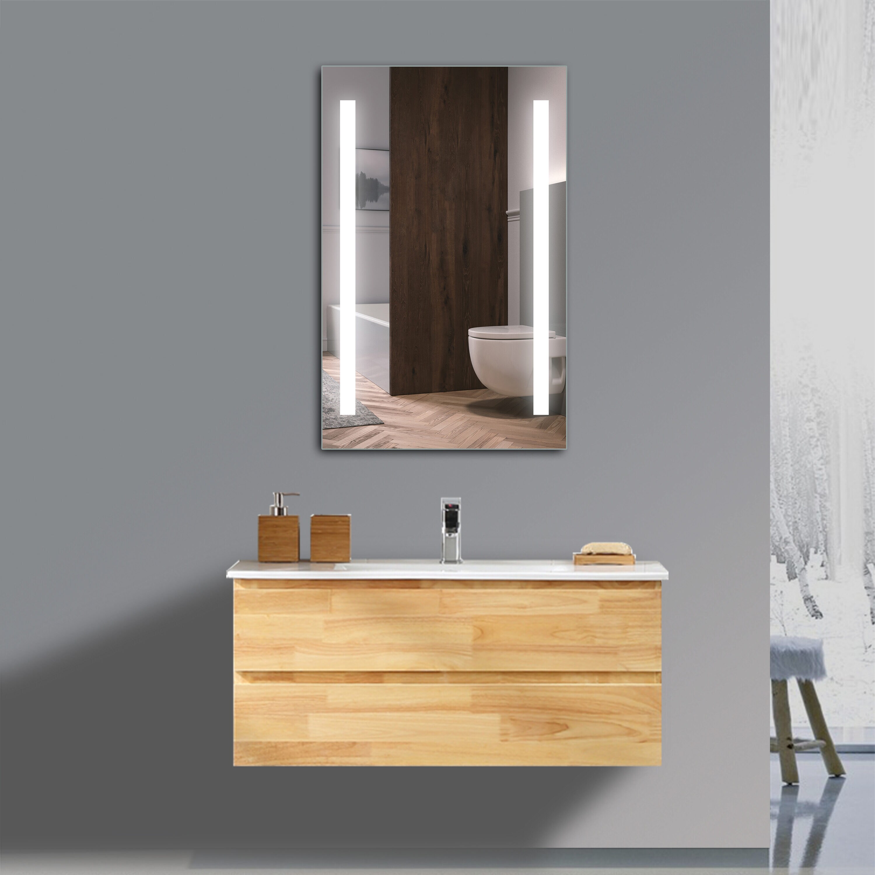 lighted IMPRESSIONS LI9582 Framed-Bath-Mirrors - View #4