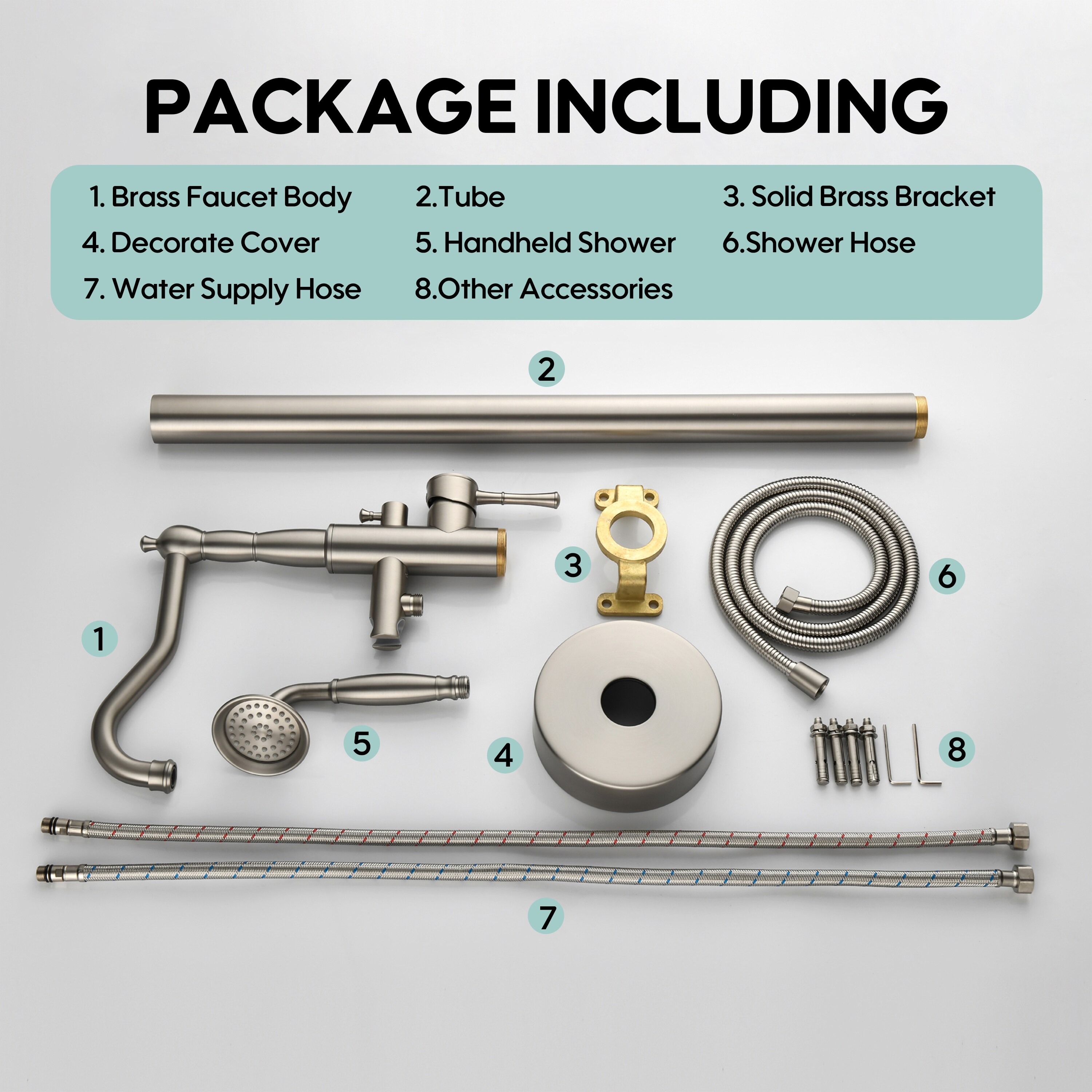 WELLFOR SPA-88004BG Roman-Tub-Faucets - View #3