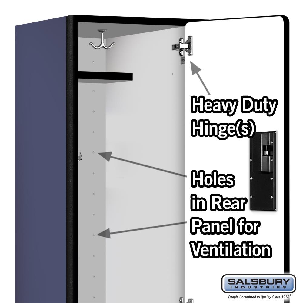 SALSBURY INDUSTRIES 22168BLU Storage-Lockers - View #3