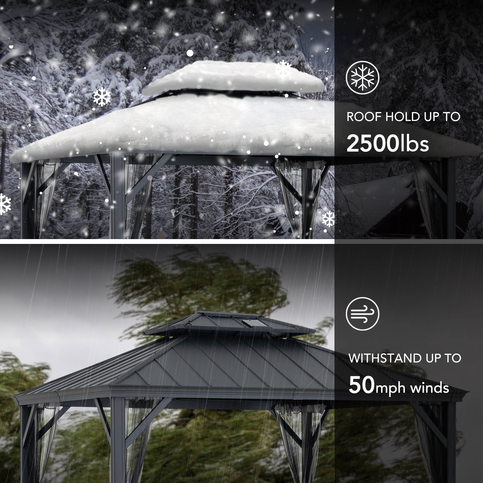 Sunjoy A1020121C0 Wood-Resin-Gazebos - View #17