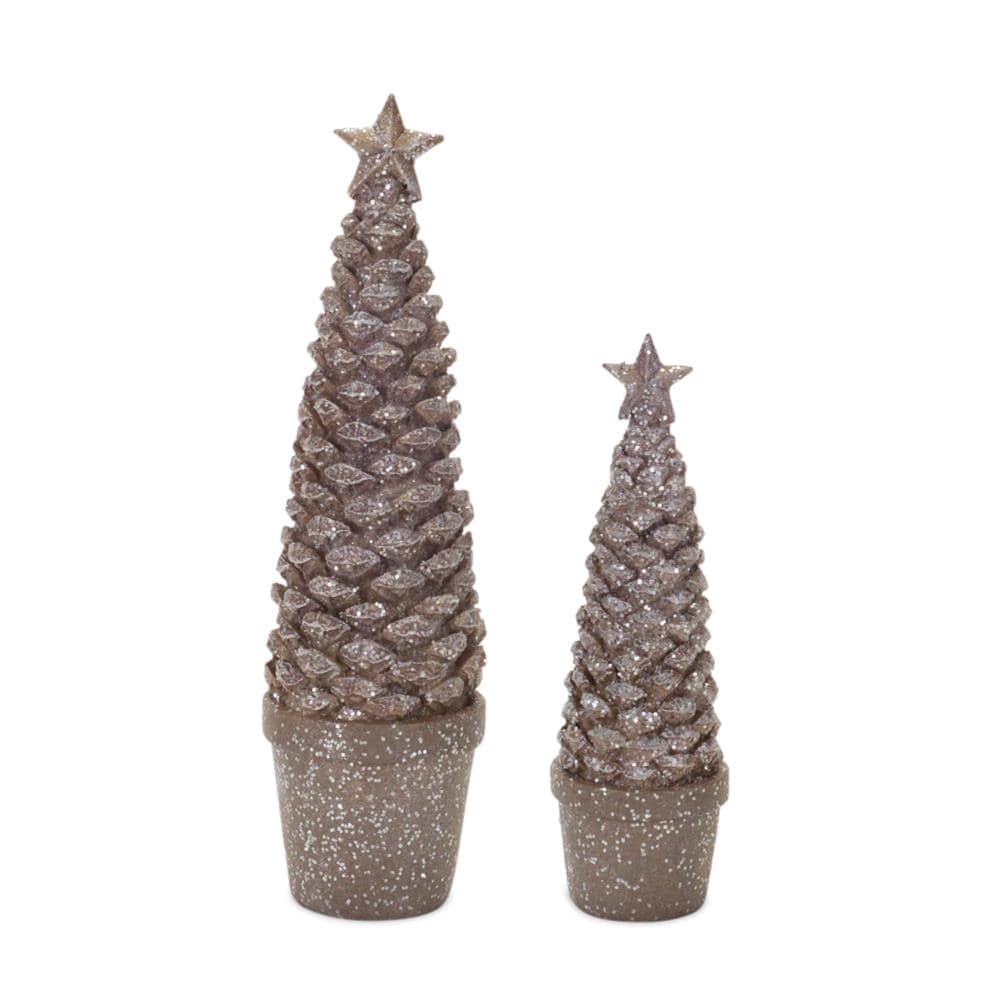 Melrose International 76486DS 10.25-in Tree (4-Pack) Christmas Decor