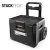 StackTech 22.3 吋黑色塑膠輪可鎖定工具箱