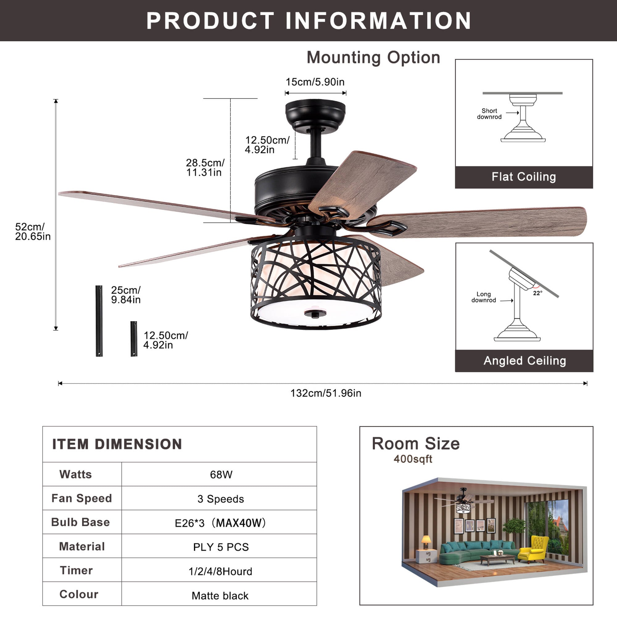 SINOFURN SYB570080BK Ceiling-Fans - View #4