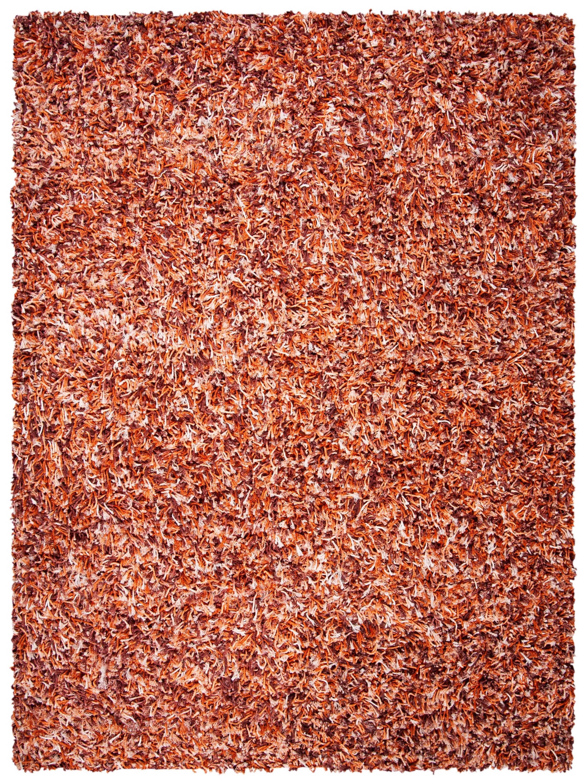 Ivory Elegance 8' x 10' Hand-Tufted Synthetic Shag Area Rug